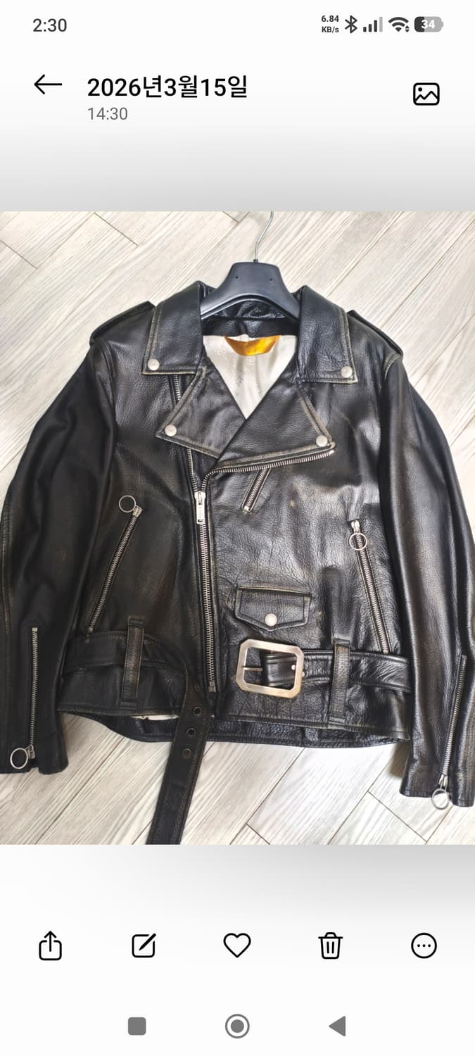 골든구스 레더 라이더 자켓 상품이미지1