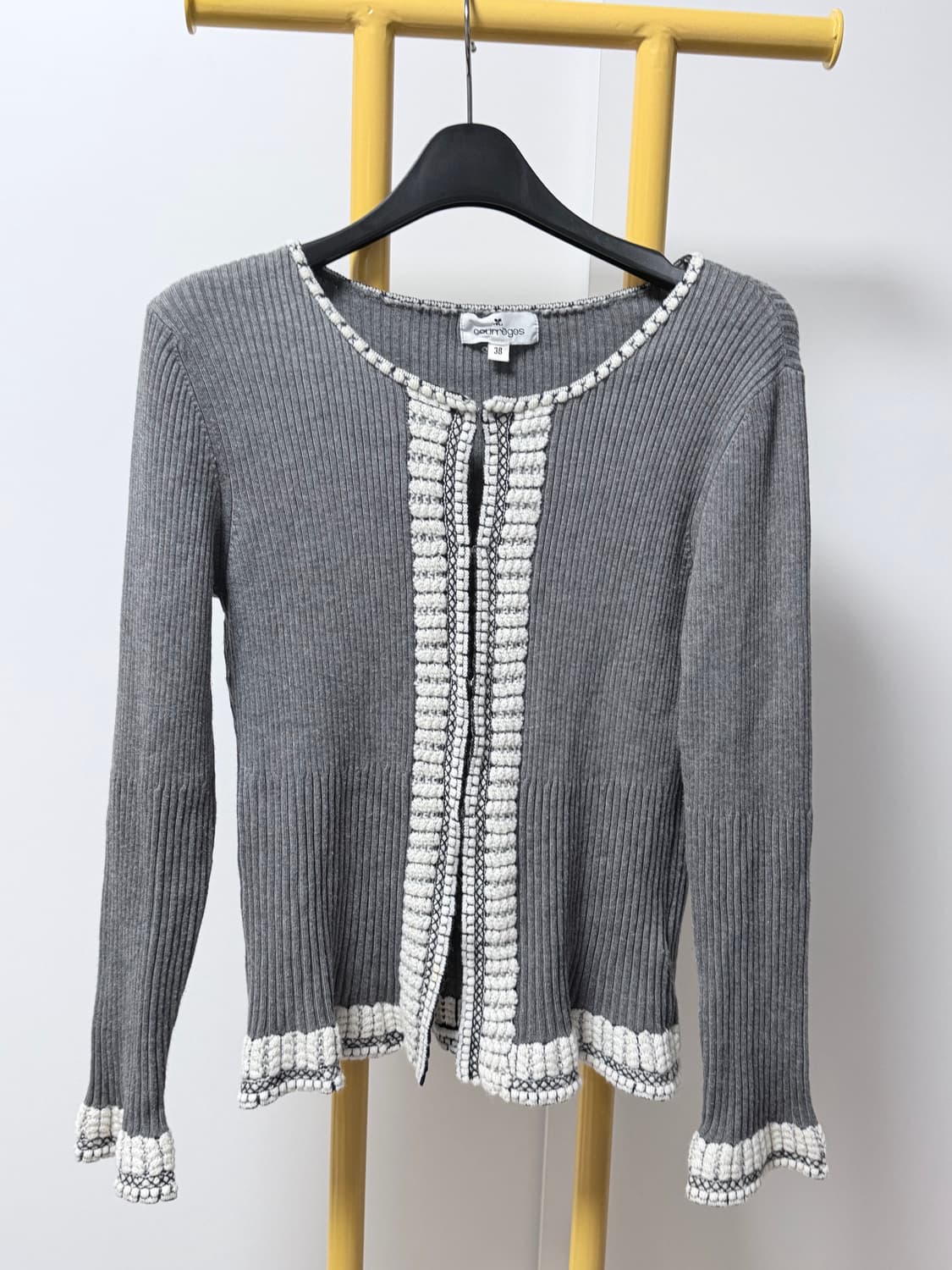 Courreges 꾸레쥬 프릴 니트 가디건  상품이미지2