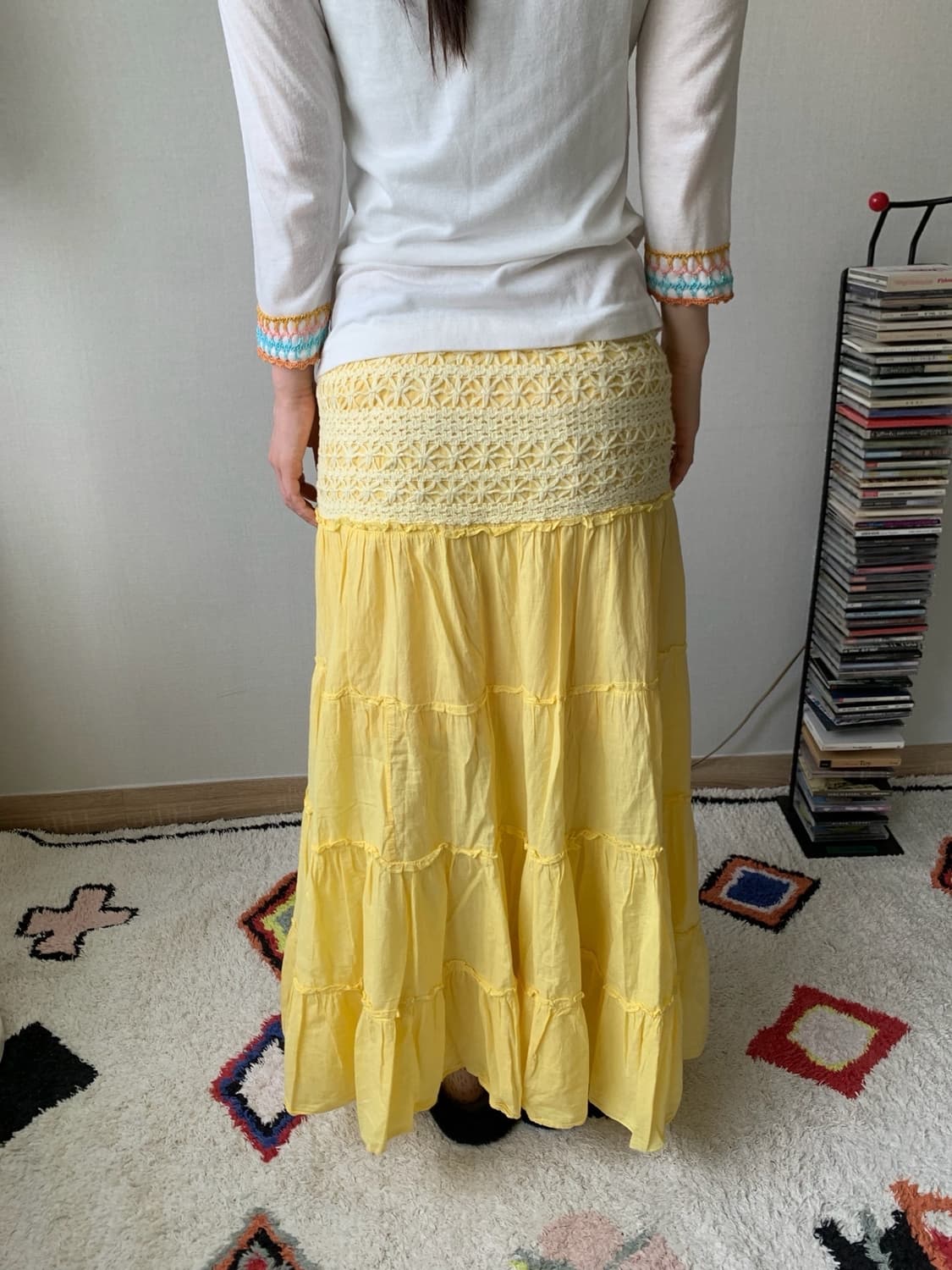 crochet, maxi cancan- skirt 상품이미지4