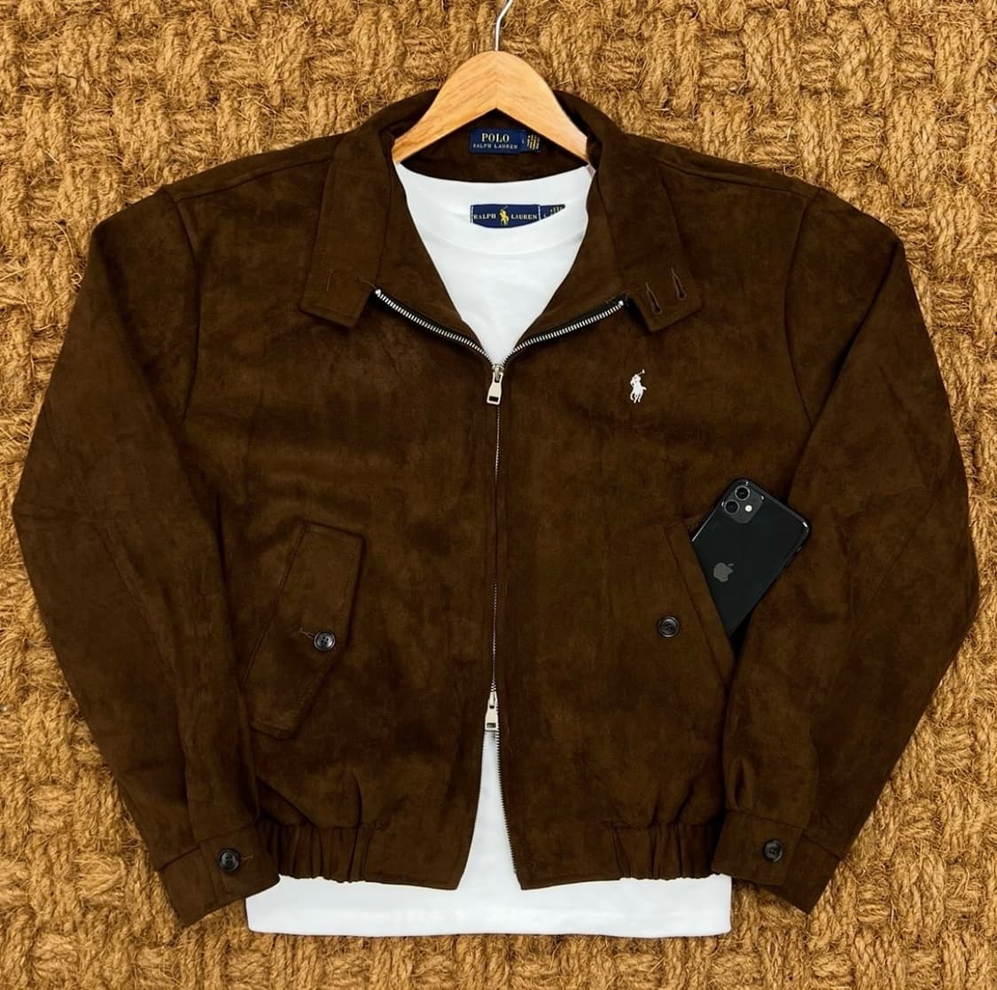 폴로 스웨이드 자켓 브라운 상품이미지1