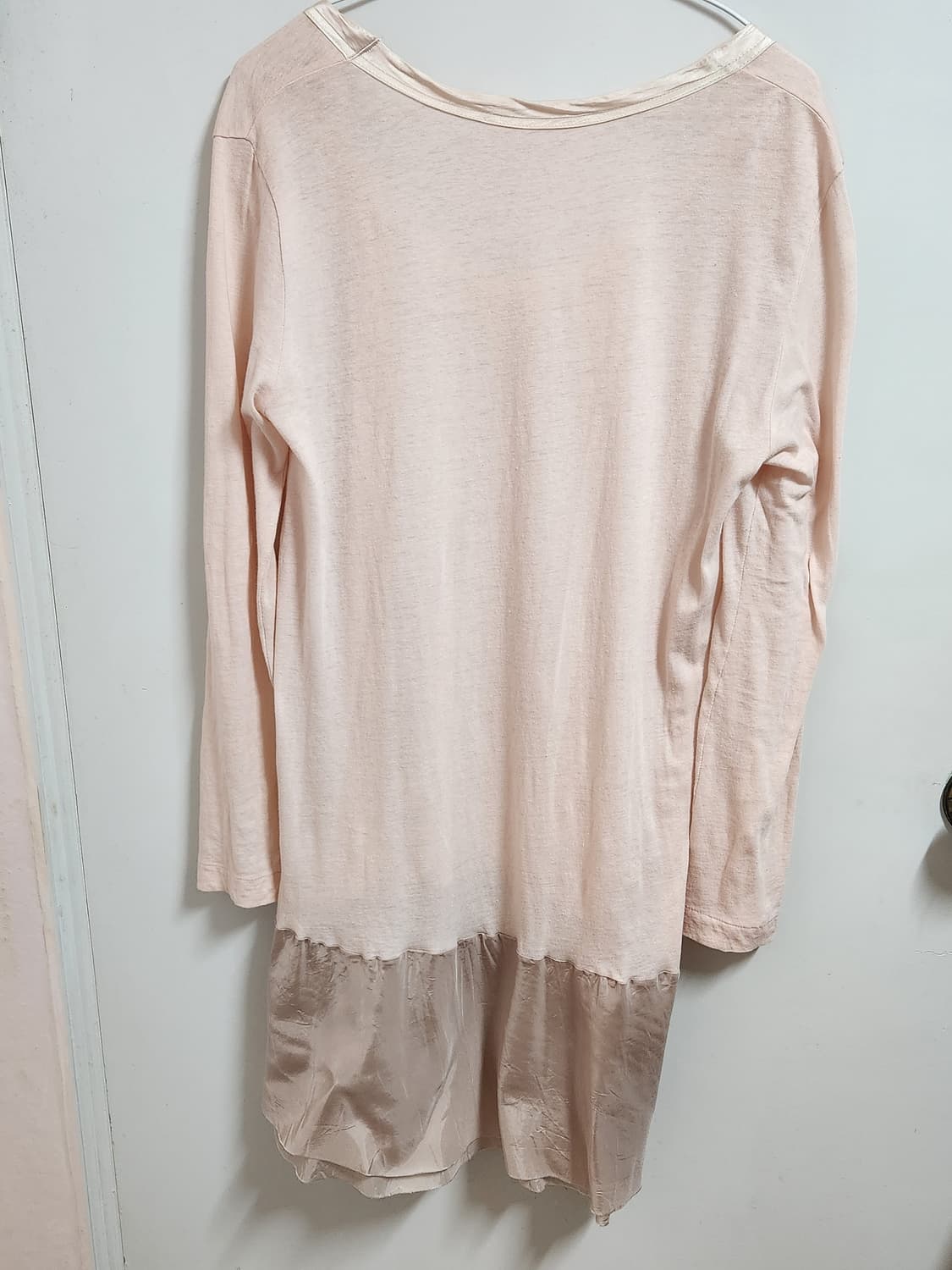 sacai luck cupro dress 사카이럭 핑크 긴소매 드레스 상품이미지2
