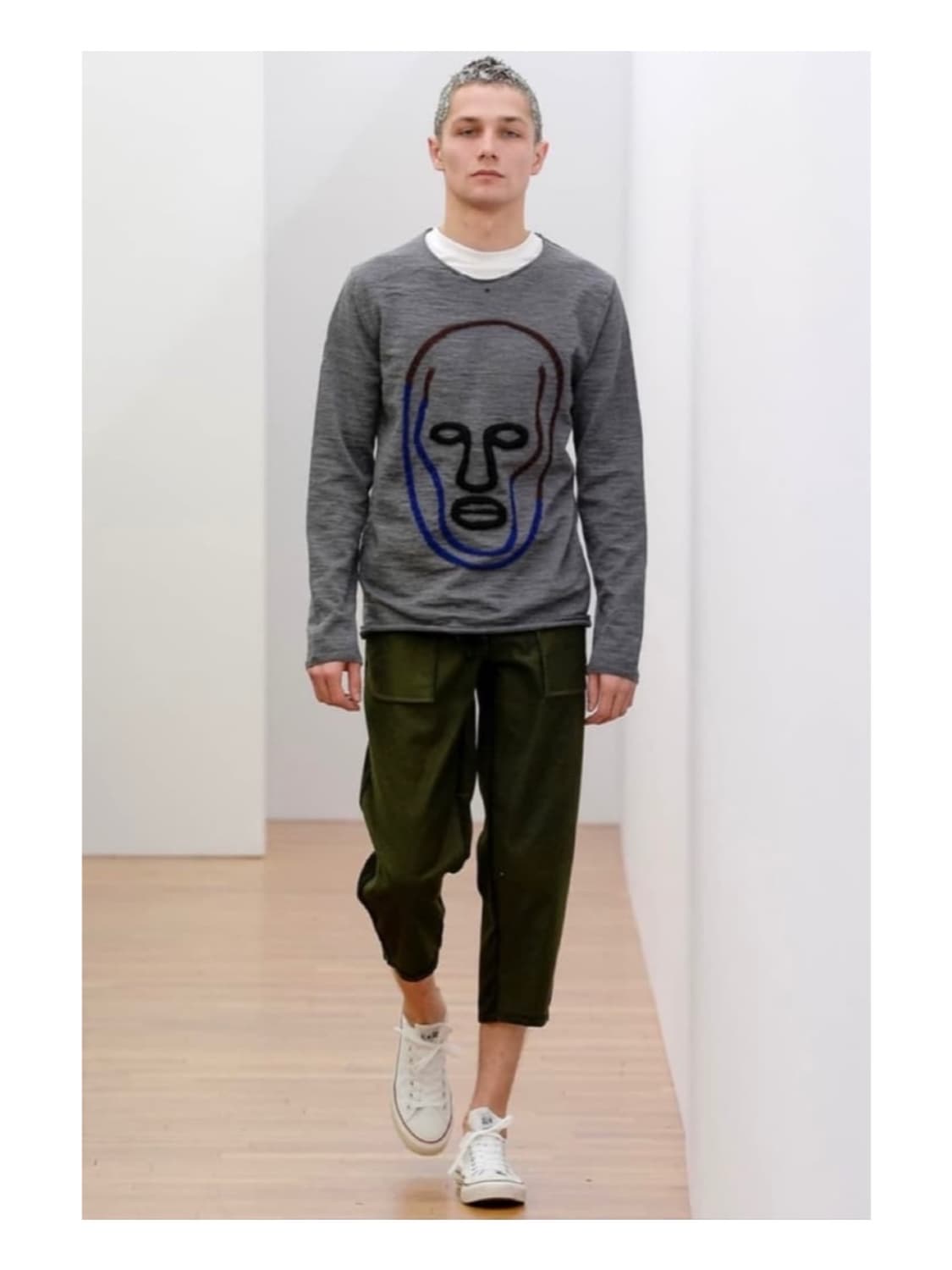 꼼데가르송 컬렉션 자카드 페이스 니트 티셔츠 셔츠 옴므 플러스 준야 상품이미지2