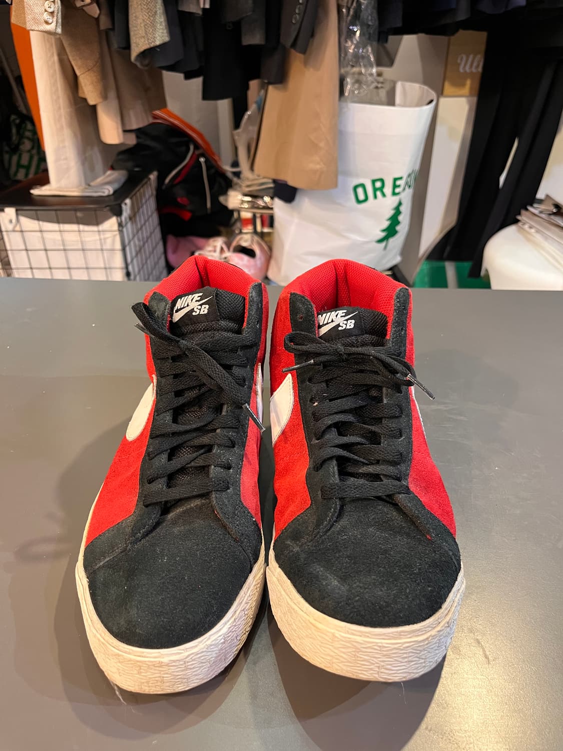 나이키 SB 블레이저 미드 레드 블랙 (275mm)  상품이미지5