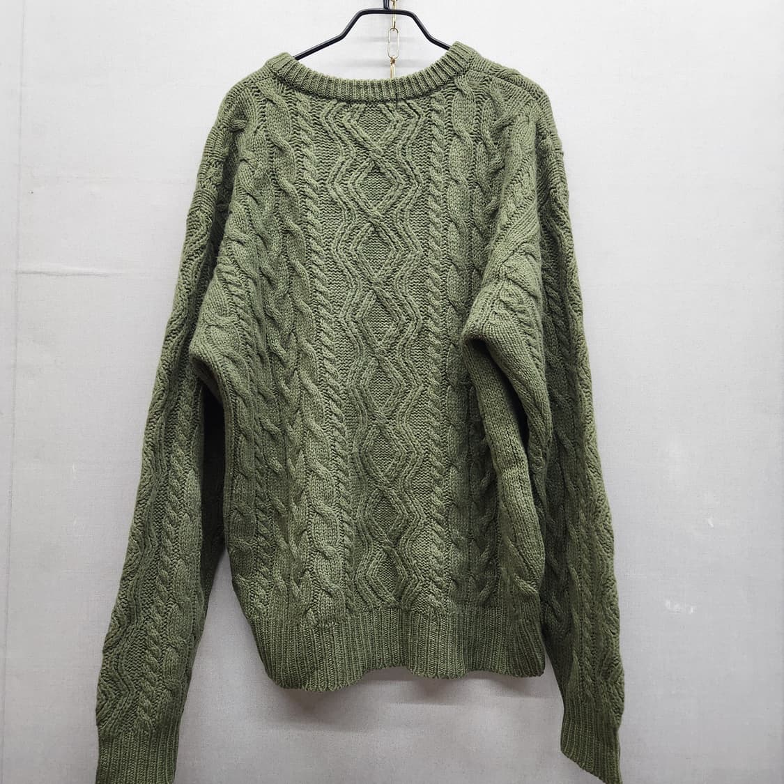 NORTH BRITISH 꽈배기 카키 니트(뉴울) XL 상품이미지3