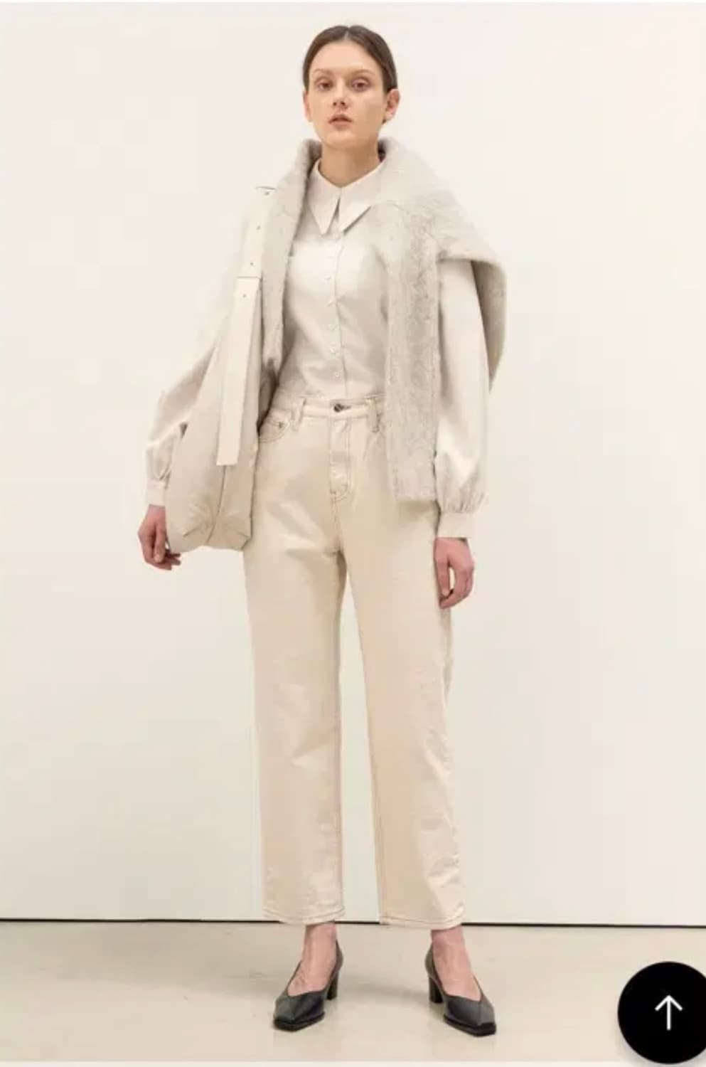 킨더살몬 에크루 데님 M 상품이미지1