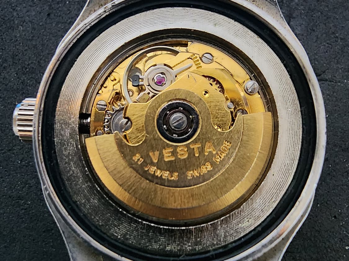 스위스 베스타 오토매틱  빈티지 메탈 여성시계 상품이미지9