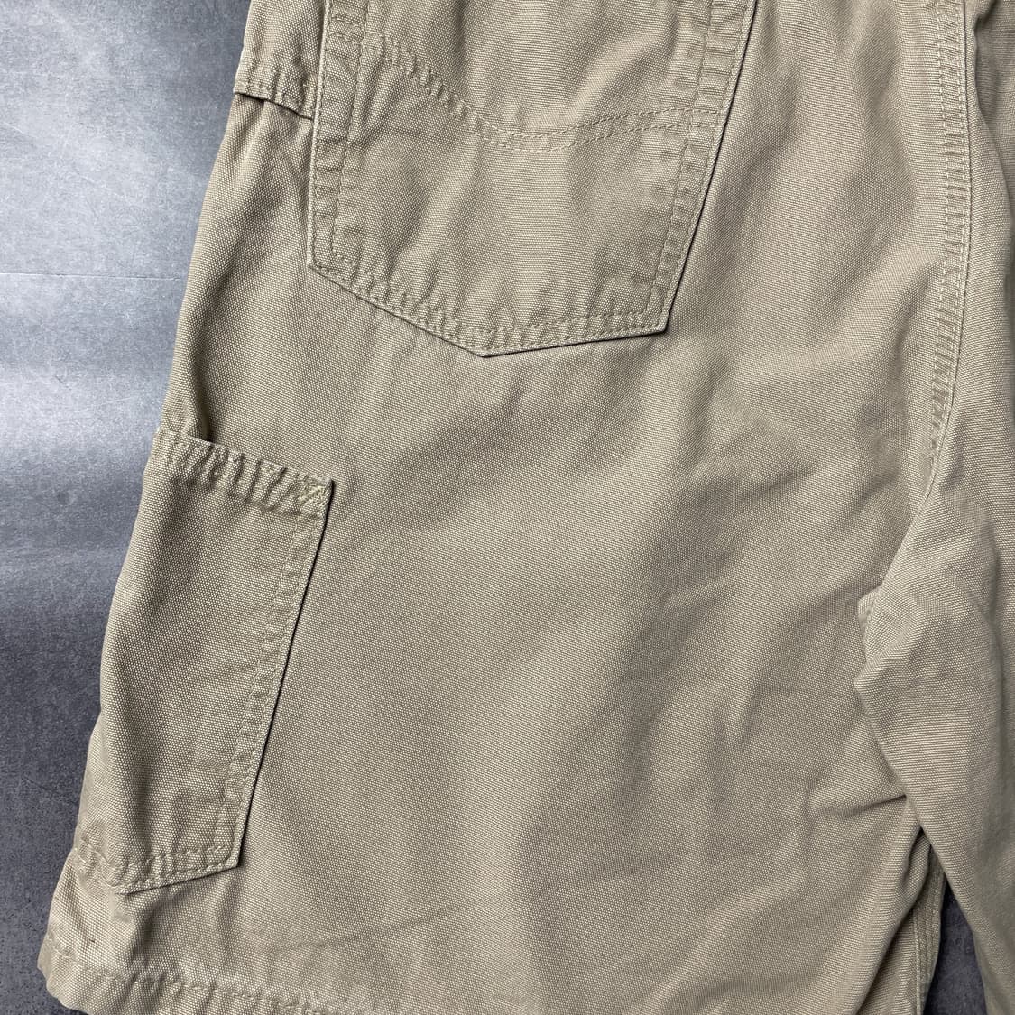 CARHARTT 칼하트 베이지 캔버스 유틸리티 하프팬츠 A01014 상품이미지8