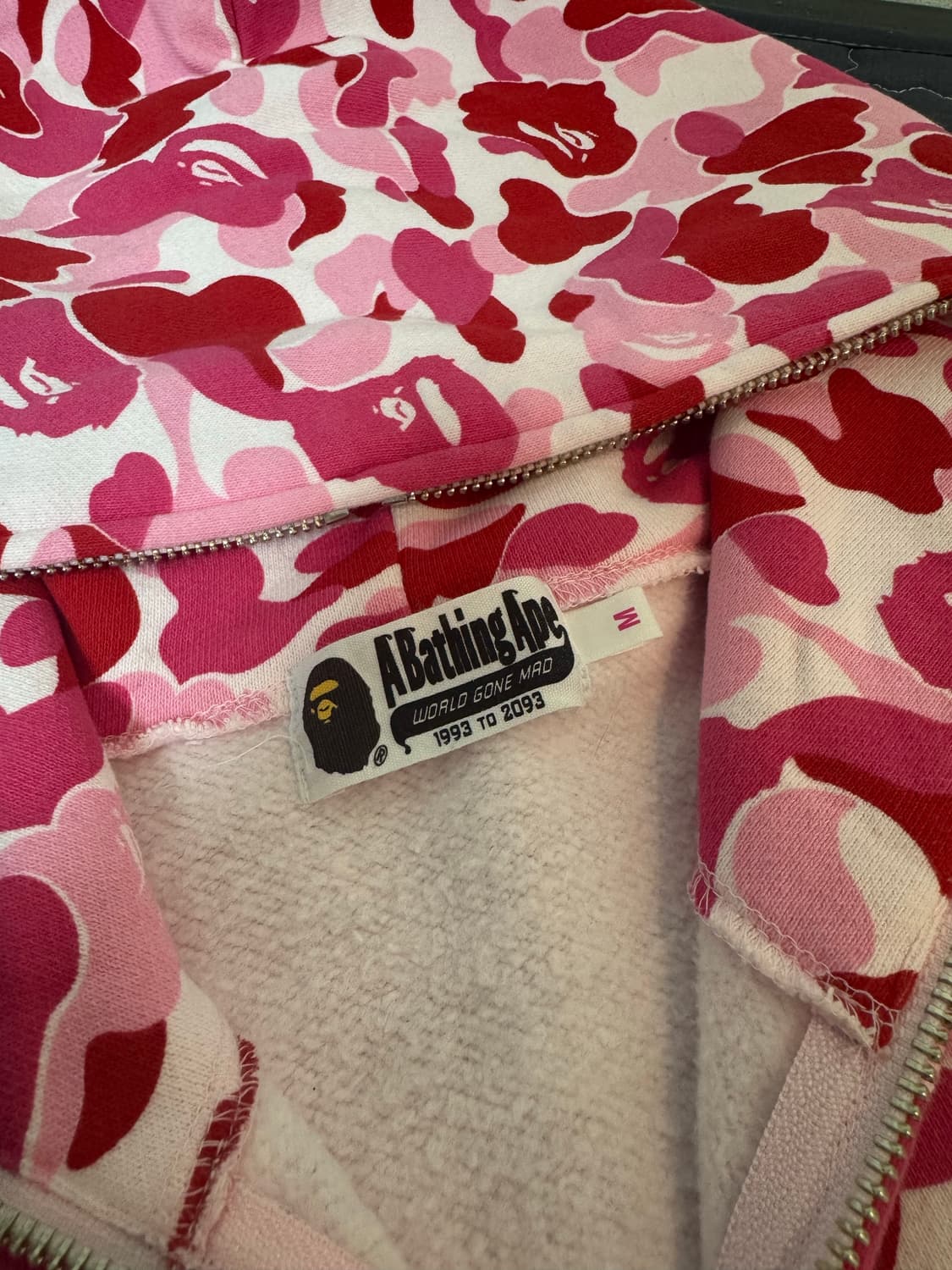 베이프스타 핑크 후드집업 M 상품이미지4