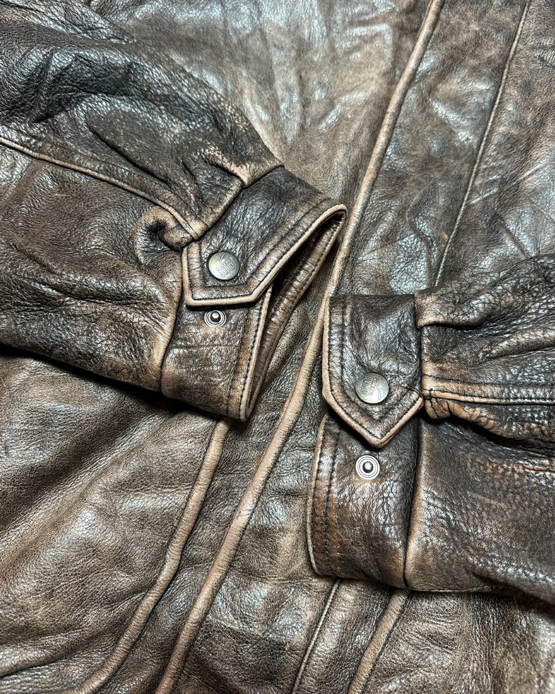 Old 헤비 리얼 레더 A-2 플라이트 자켓  상품이미지7