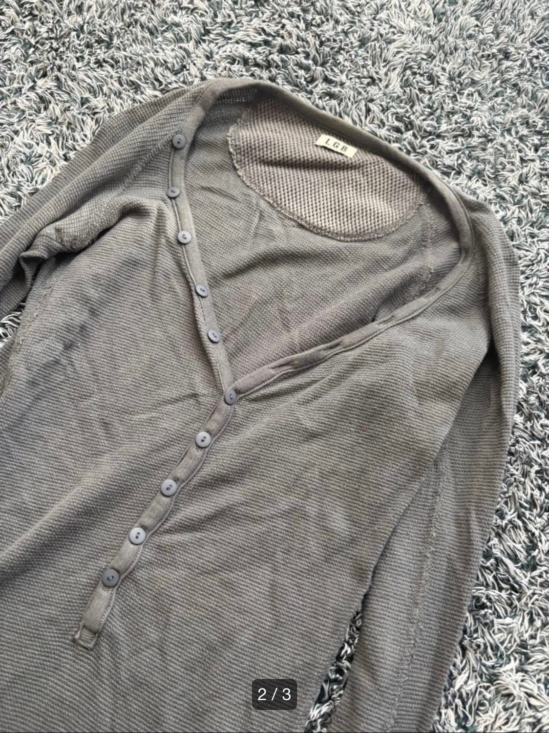 LGB 그레이 롱슬리브 상품이미지2