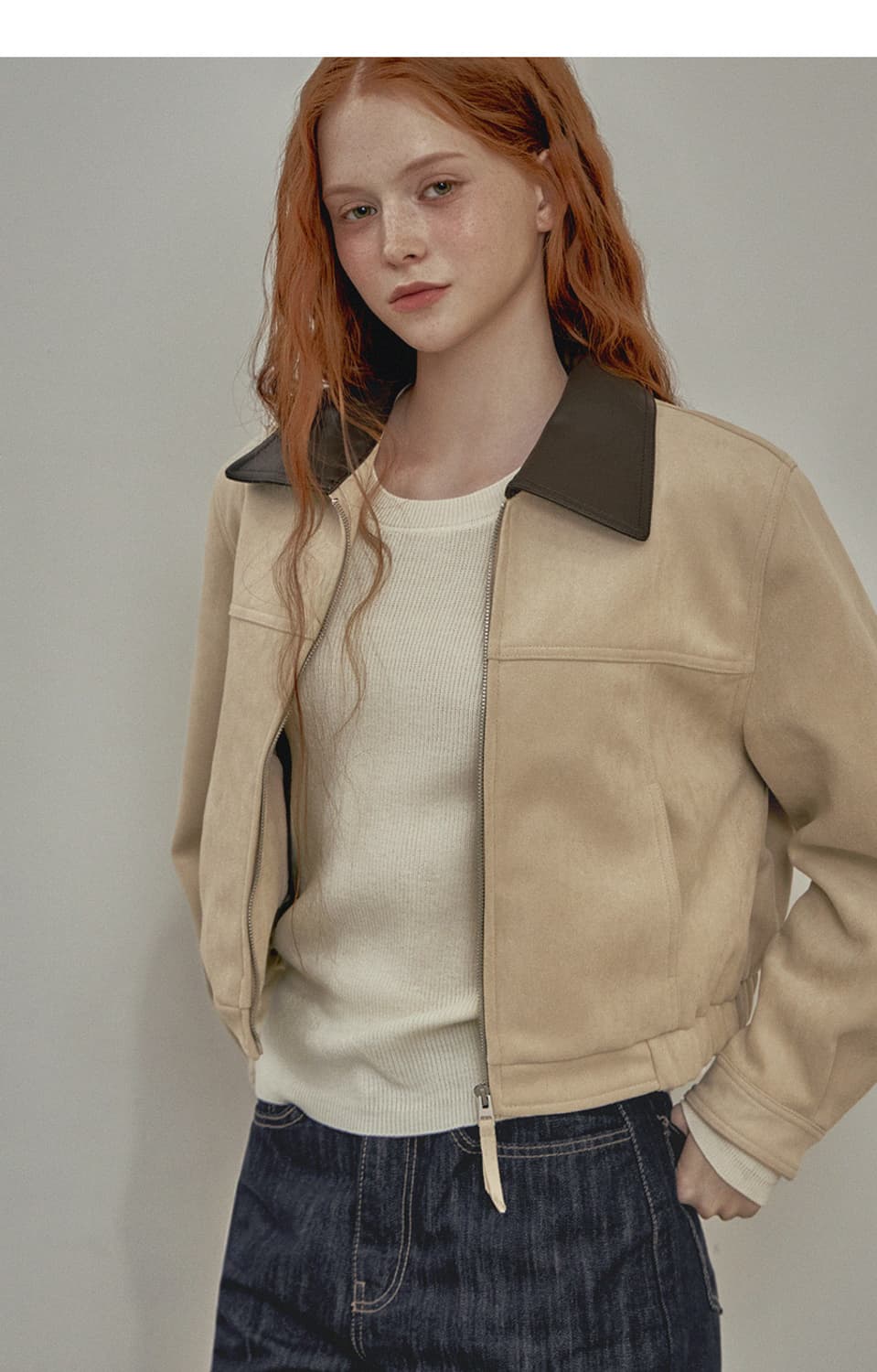 Twee 트위 스웨이드 블루종 상품이미지5