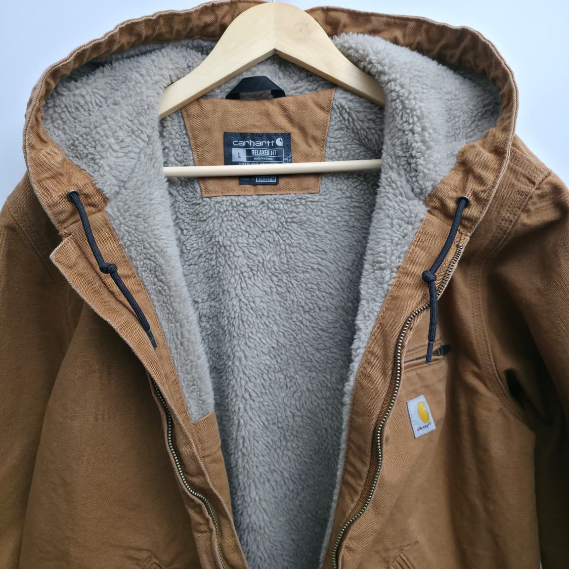 [L] 칼하트 빈티지 샌드스톤 덕 액티브 후드 자켓 상품이미지7