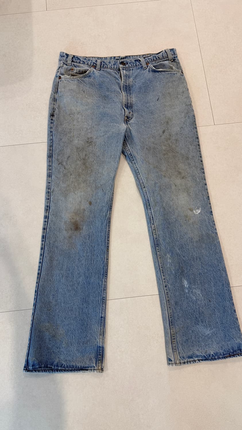 80s 리바이스 517 오렌지탭 디스트레스  상품이미지1