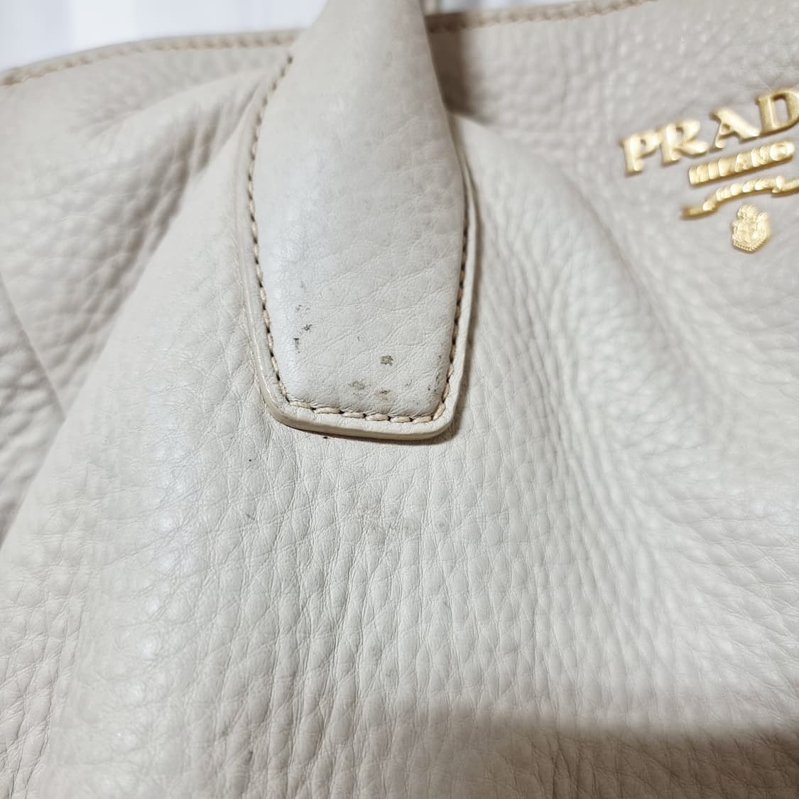 프라다 비텔로 다이노 숄더백 토트백 레더 가방 핸드백 (전체염색 필요함) 상품이미지4