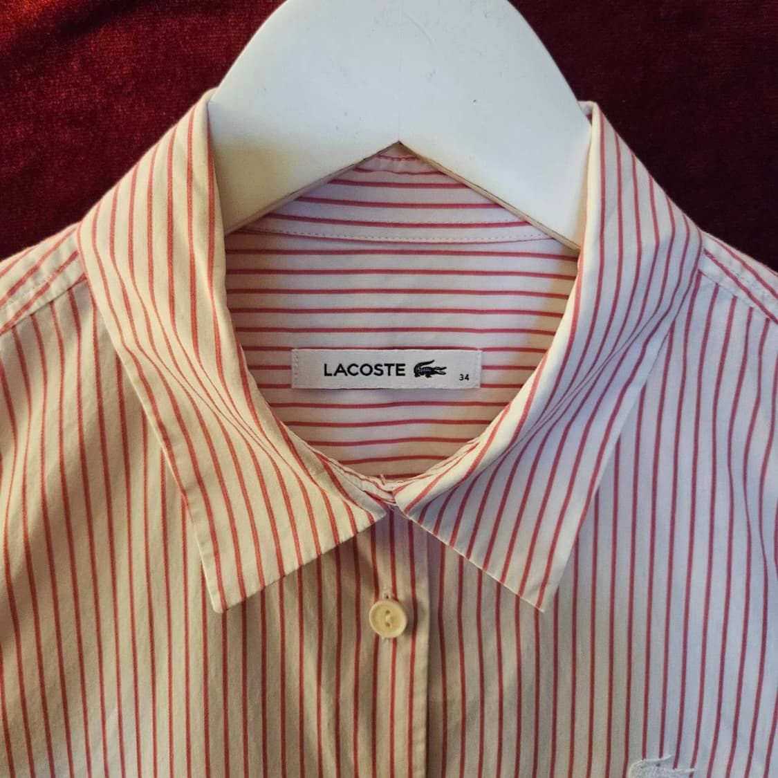 라코스테(Lacoste) 화이트 패치 스트라이프셔츠 상품이미지4