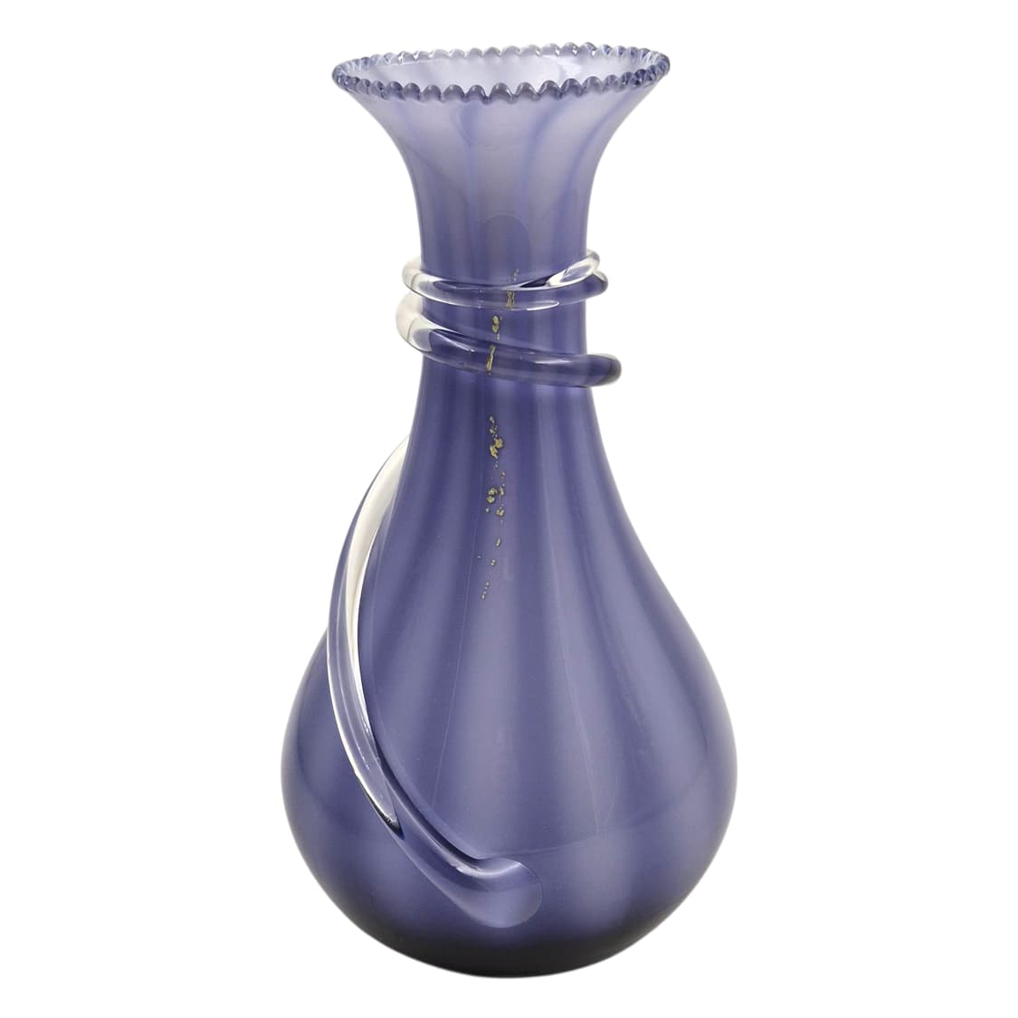 70s 히가시노 핸드블로운 스윌 금박 꽃병 상품이미지1