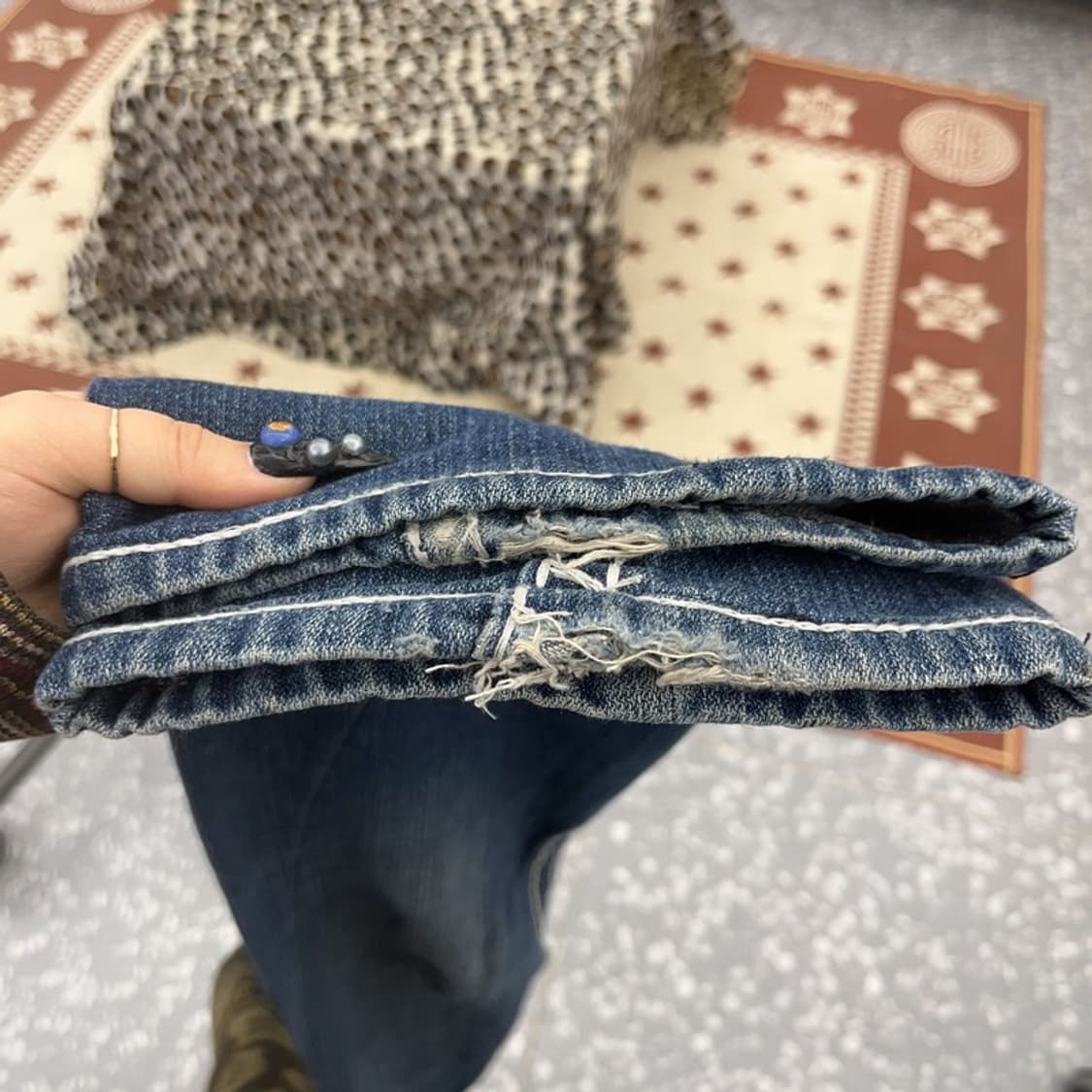 트루릴리젼 조이슈퍼티 세미 부츠컷 데님팬츠 30인치 C08794 상품이미지9