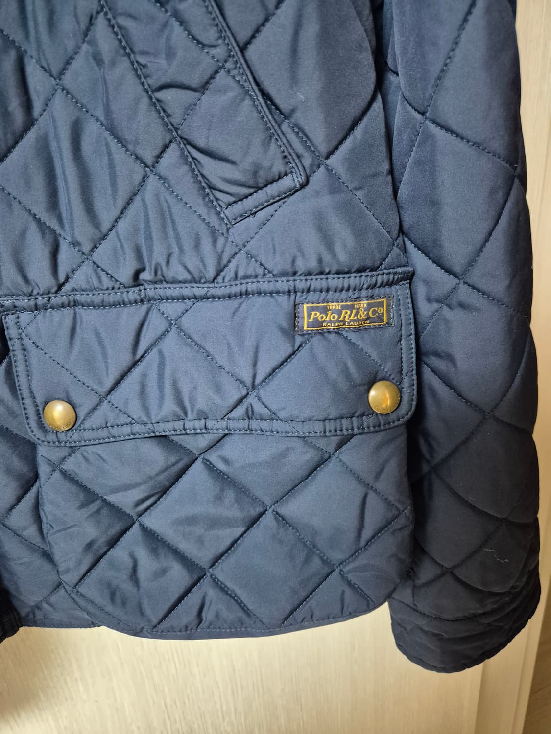 (정품) 폴로 코듀로이카라 퀼팅자켓 XL 누빔자켓 상품이미지5