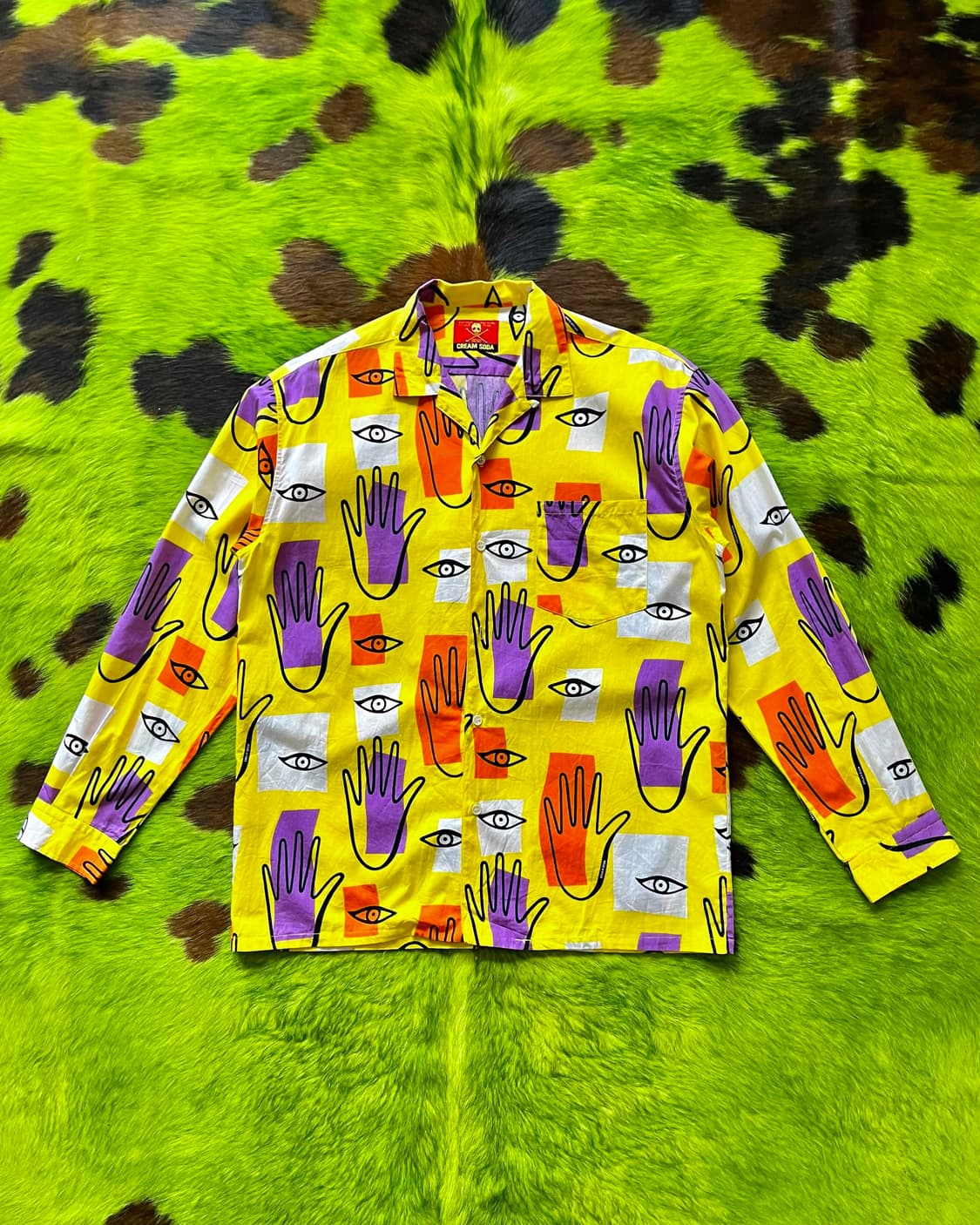 1980s CREAM SODA Psychedelic Print Shirt 상품이미지4