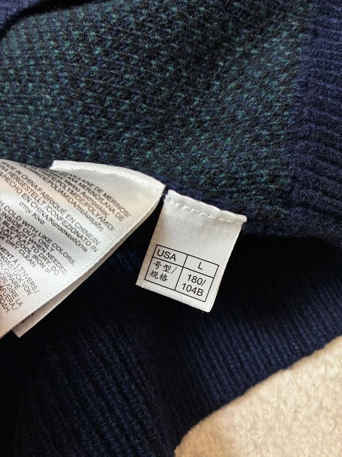 브룩스 브라더스 램스울 블랙와치 베스트 PN7980 상품이미지7