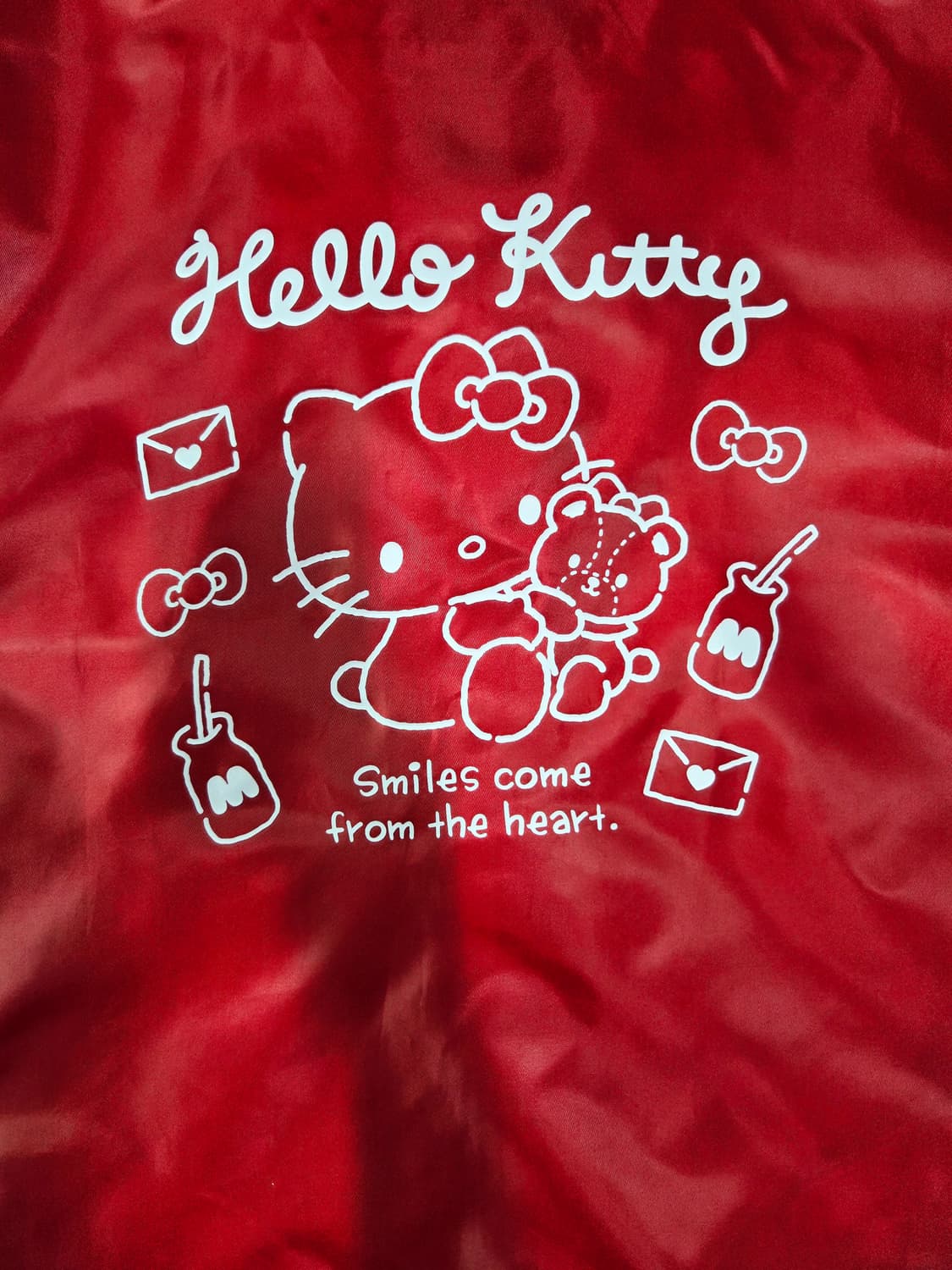 키티 레드 폴리에스터 언라이닝 코치 재킷 상품이미지8