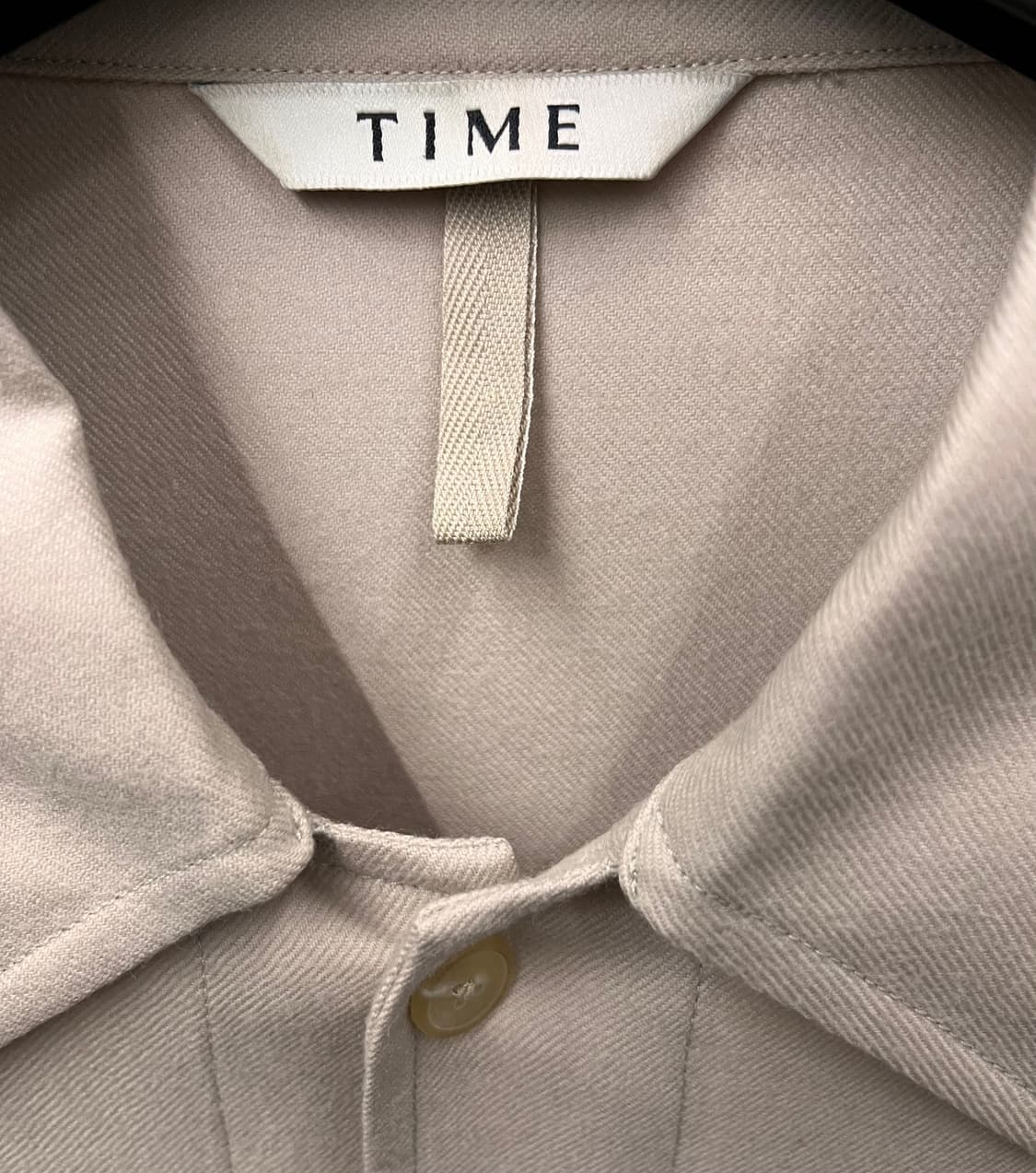 TIME 타임 베이지 셔츠 자켓 100 상품이미지2
