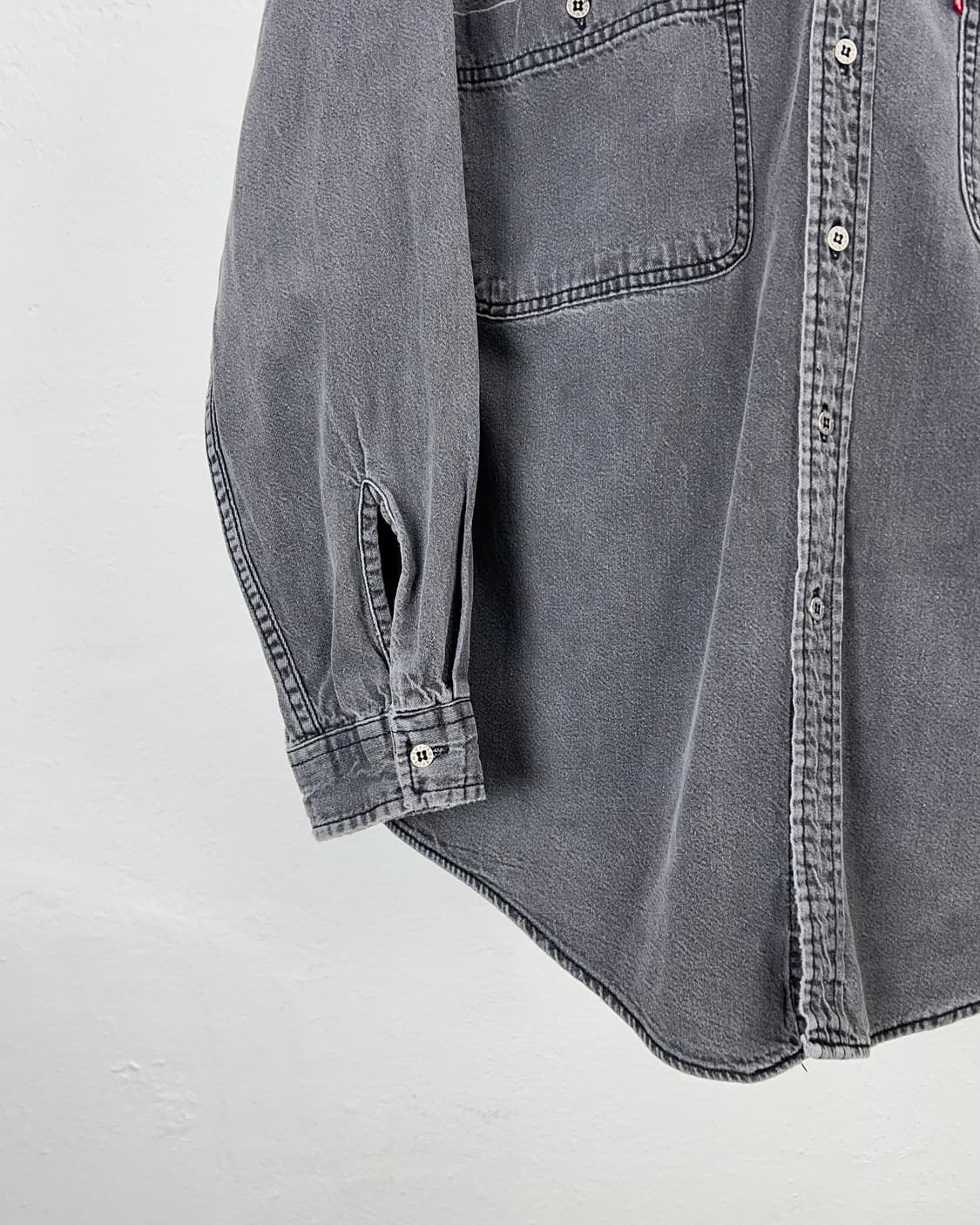 리바이스 레드탭 흑청 트윈 포켓 데님 셔츠 상품이미지4