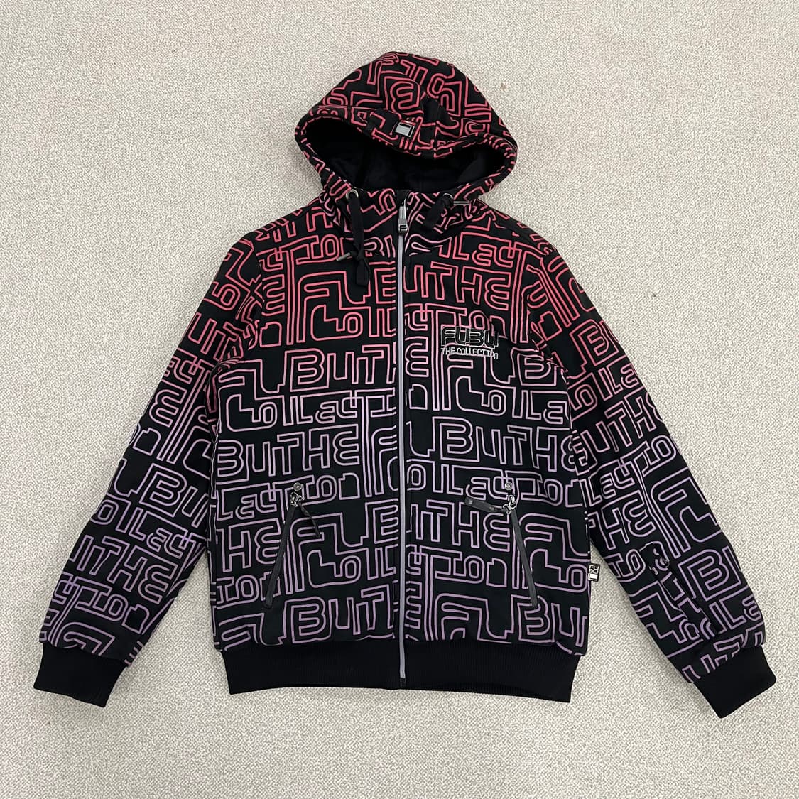 [S] 푸부 스펠 패턴 후드 집업 0119M1 상품이미지1