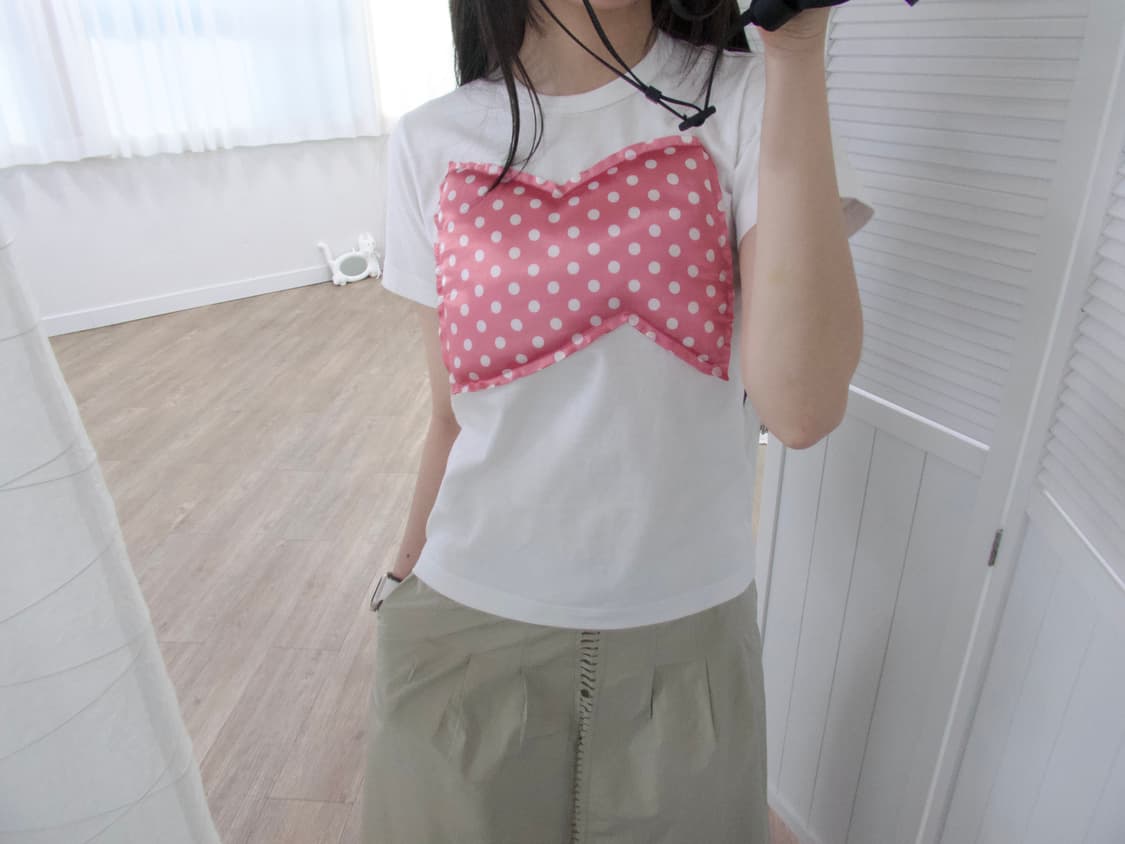 꼼데가르송 걸 리본쿠션 탑 상품이미지2