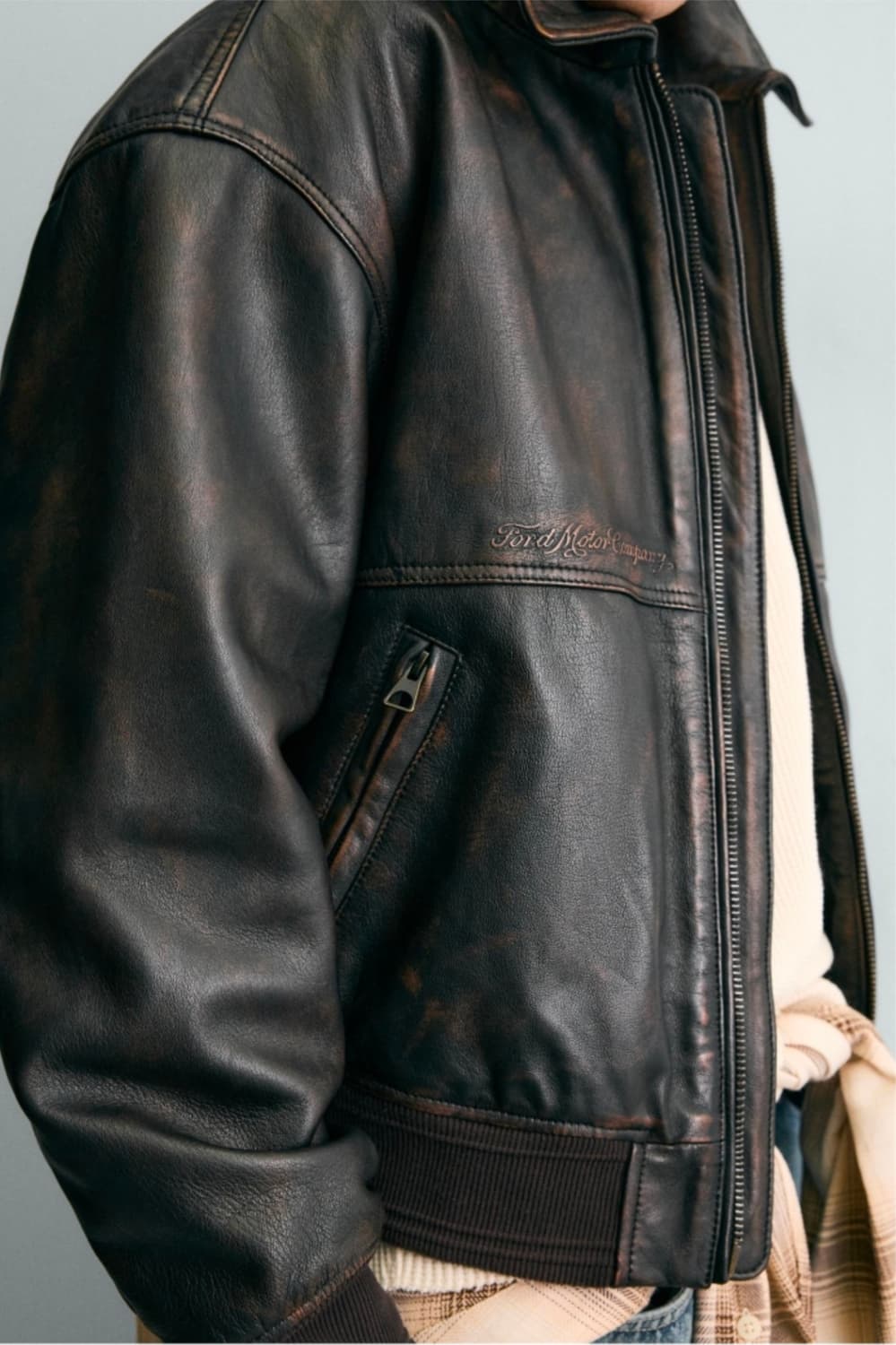 [XL]자라 포드 레더 자켓 상품이미지5