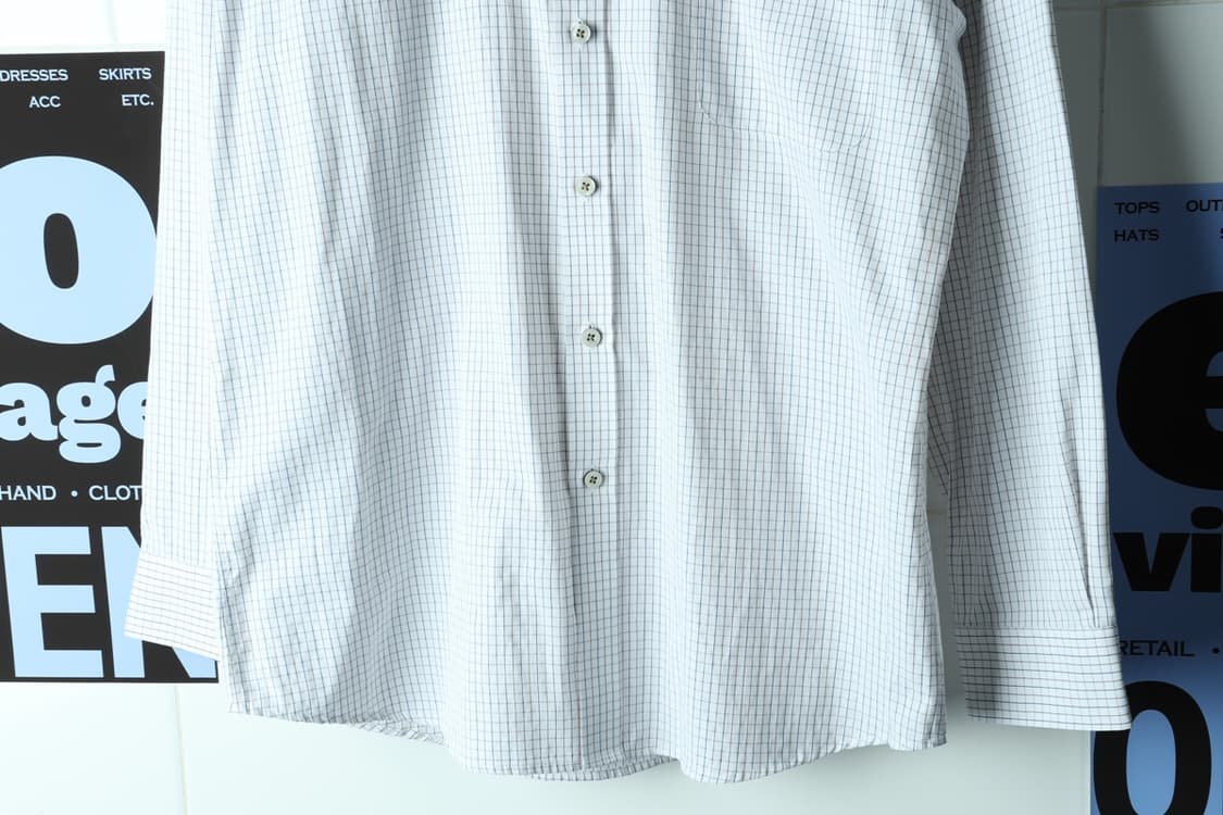 (2XL) 기라로쉬 셔츠 남방 빅사이즈 무지 살짝체크-H32709 상품이미지4