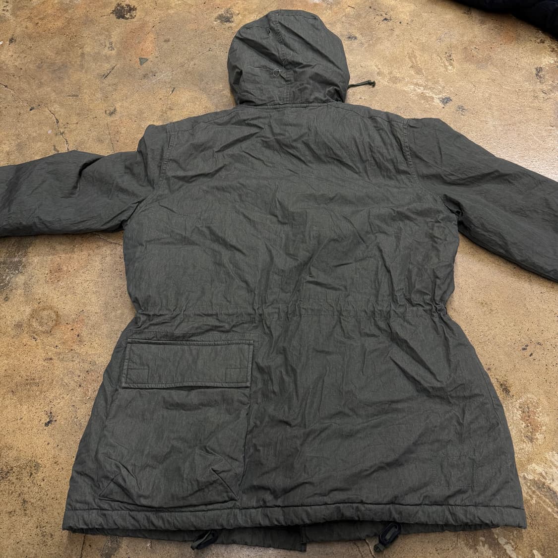 [정품/L] Clo 카키색 후드 야상 점퍼 b17 상품이미지4