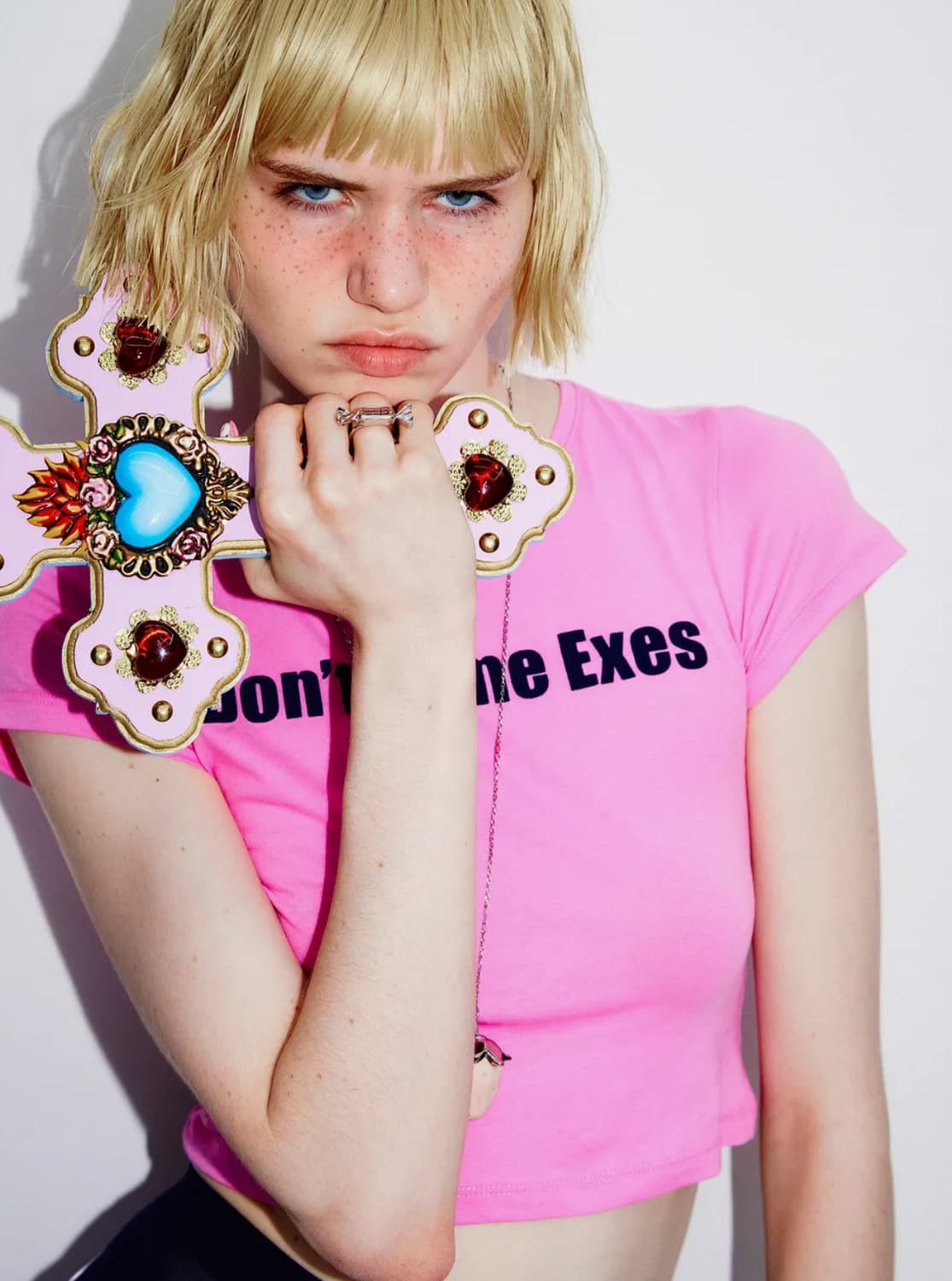 하이타이드 프랭키  크롭티 핑크  상품이미지4