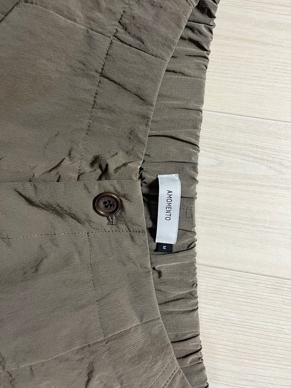 [아모멘토] 23ss 립스탑 나일론 팬츠_브라운(Msize) 상품이미지6