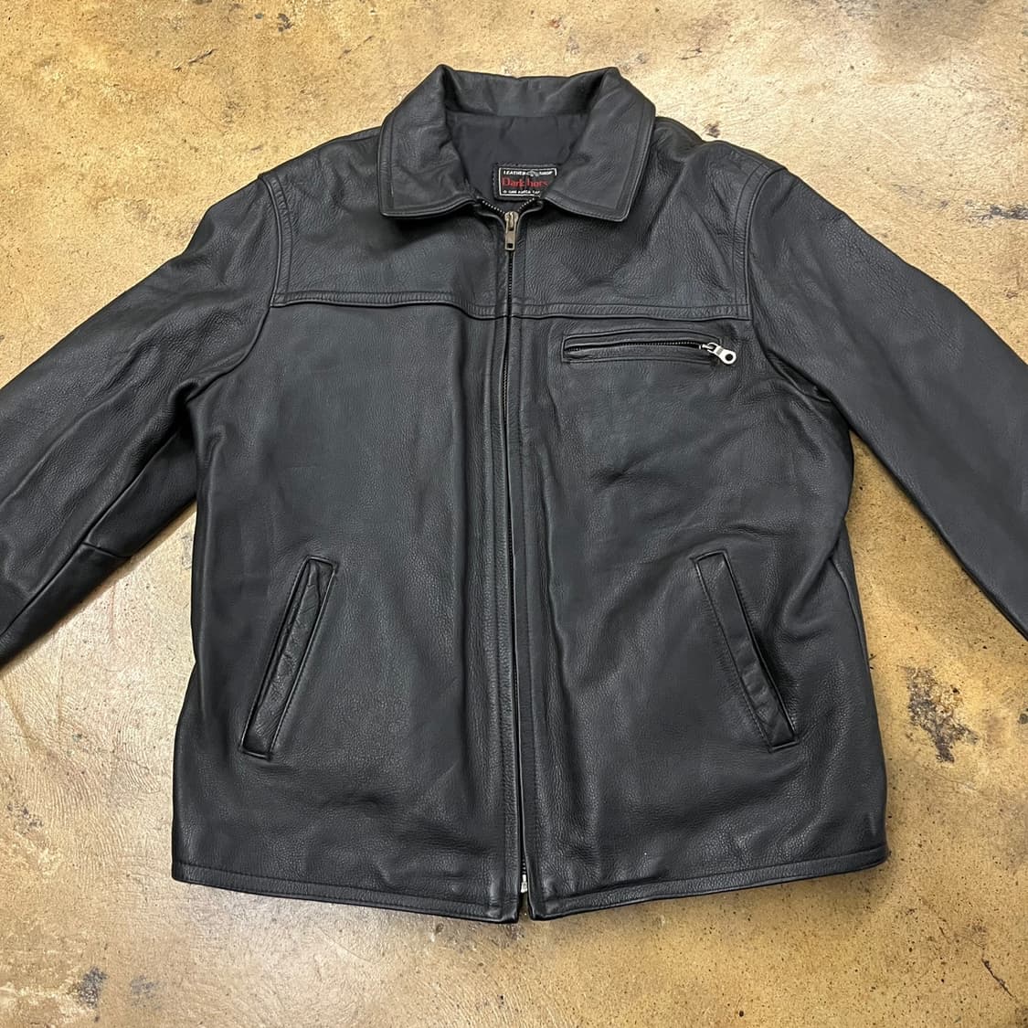 [정품] dark horse 가죽클럽 블랙 레더 자켓 b10 상품이미지3