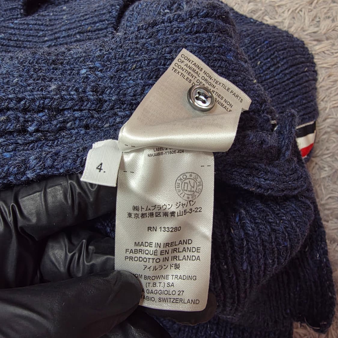 {클로젯}[4][신형 오케이몰 파워 정품]톰브라운 아란케이블 니트 상품이미지7