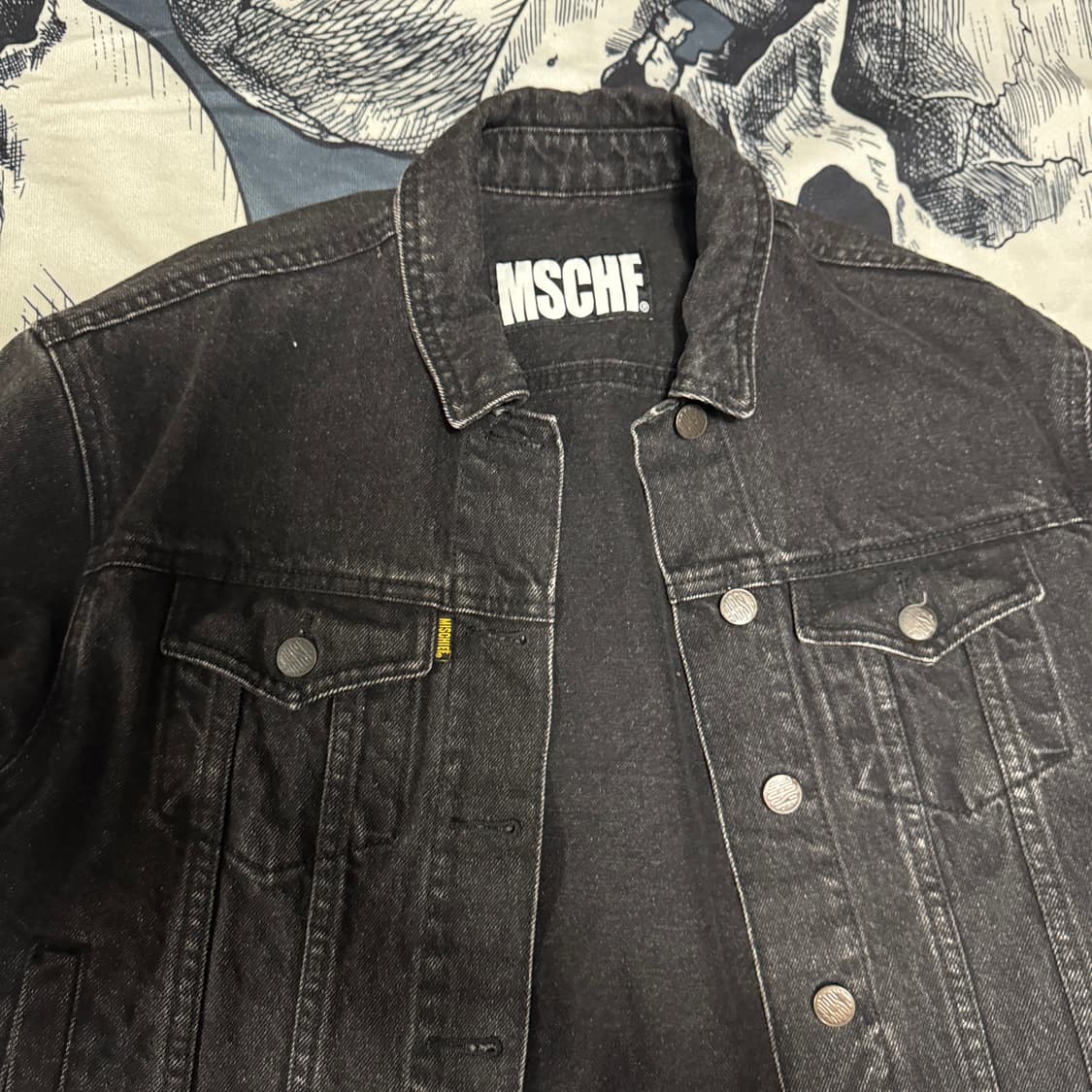 미스치프 흑청데님 자켓 S사이즈 상품이미지5