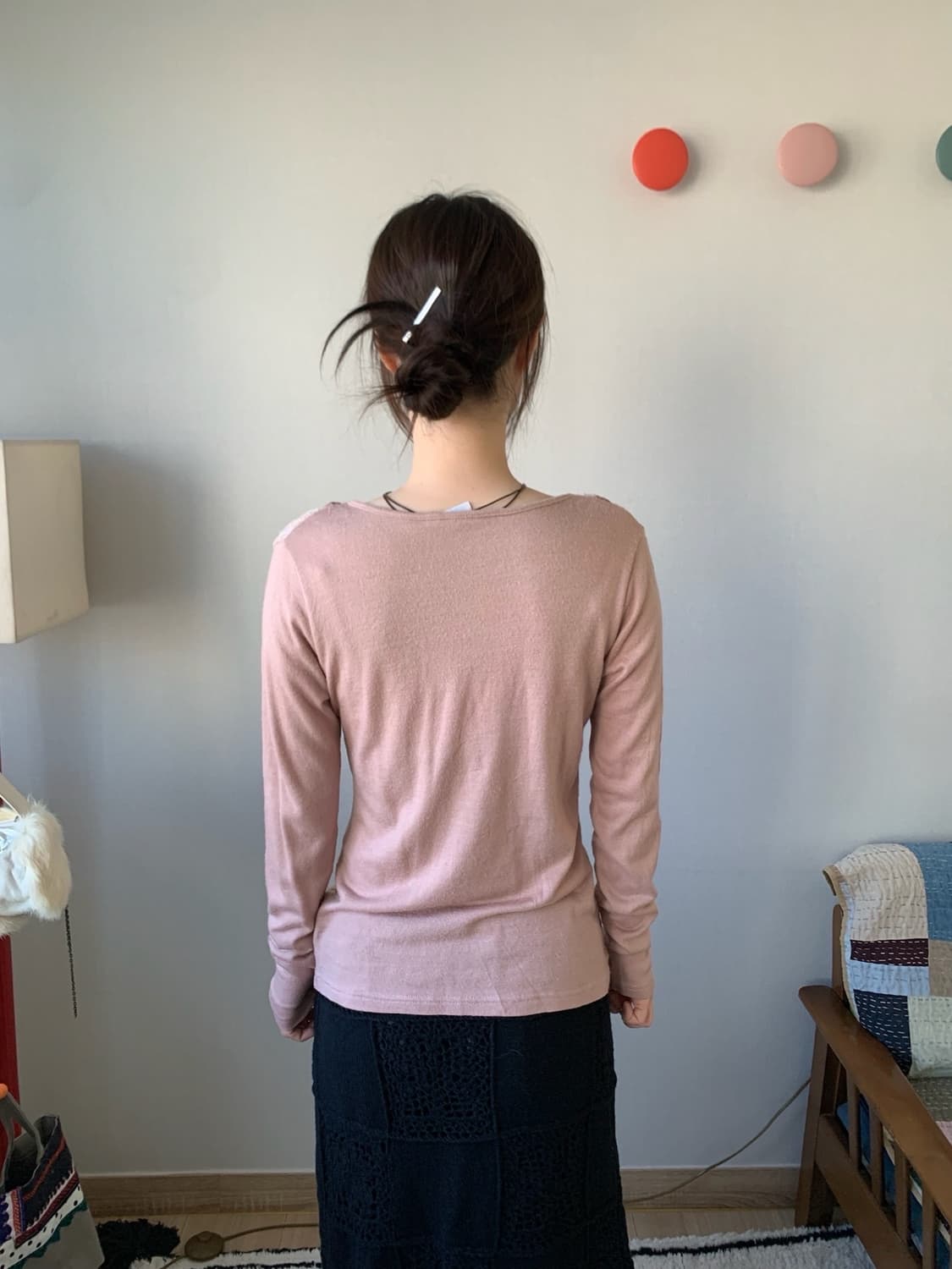 lace patchwork cotton top 상품이미지6