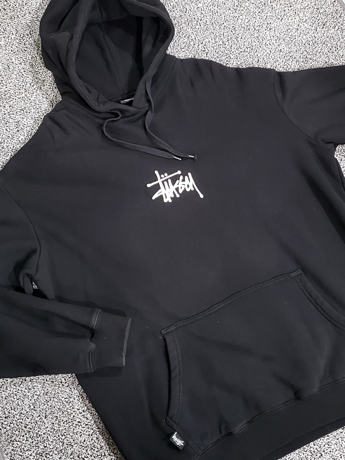 스투시(Stüssy) 블랙 후드티 상품이미지1