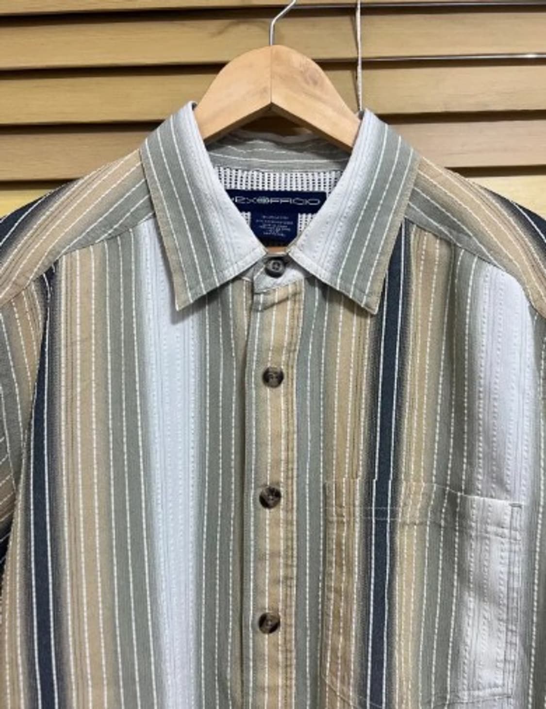 엑스오피시오 남성 스트라이프 코튼반팔셔츠 S/P 상품이미지1