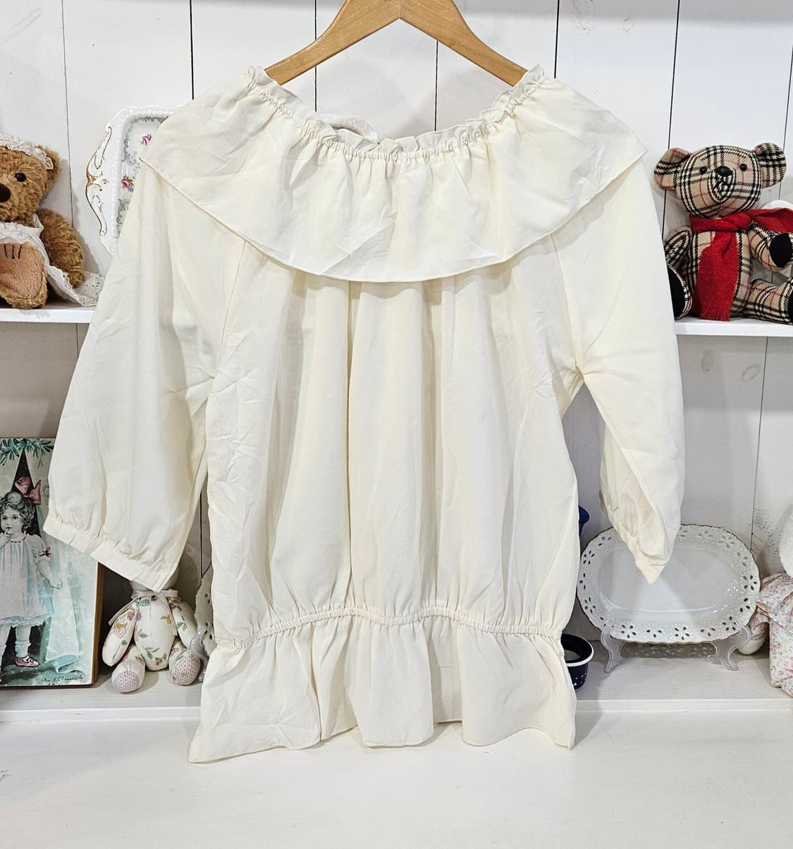 빅카라 레이스 블라우스 상품이미지5