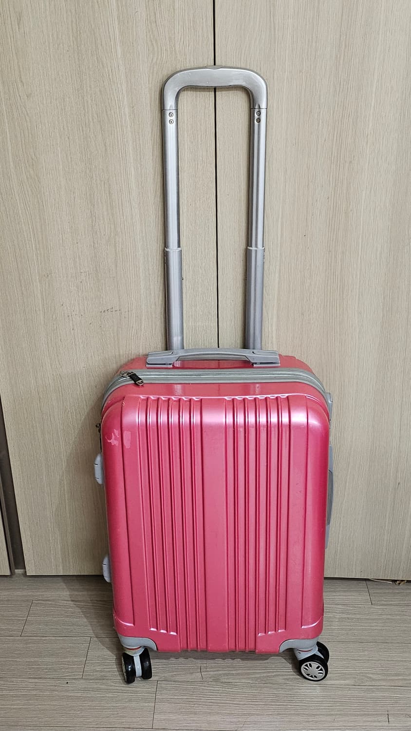 (1회사용)쌈지 SSAMZIE 핑크 하드 캐리어 (기내용 20인치) 상품이미지3