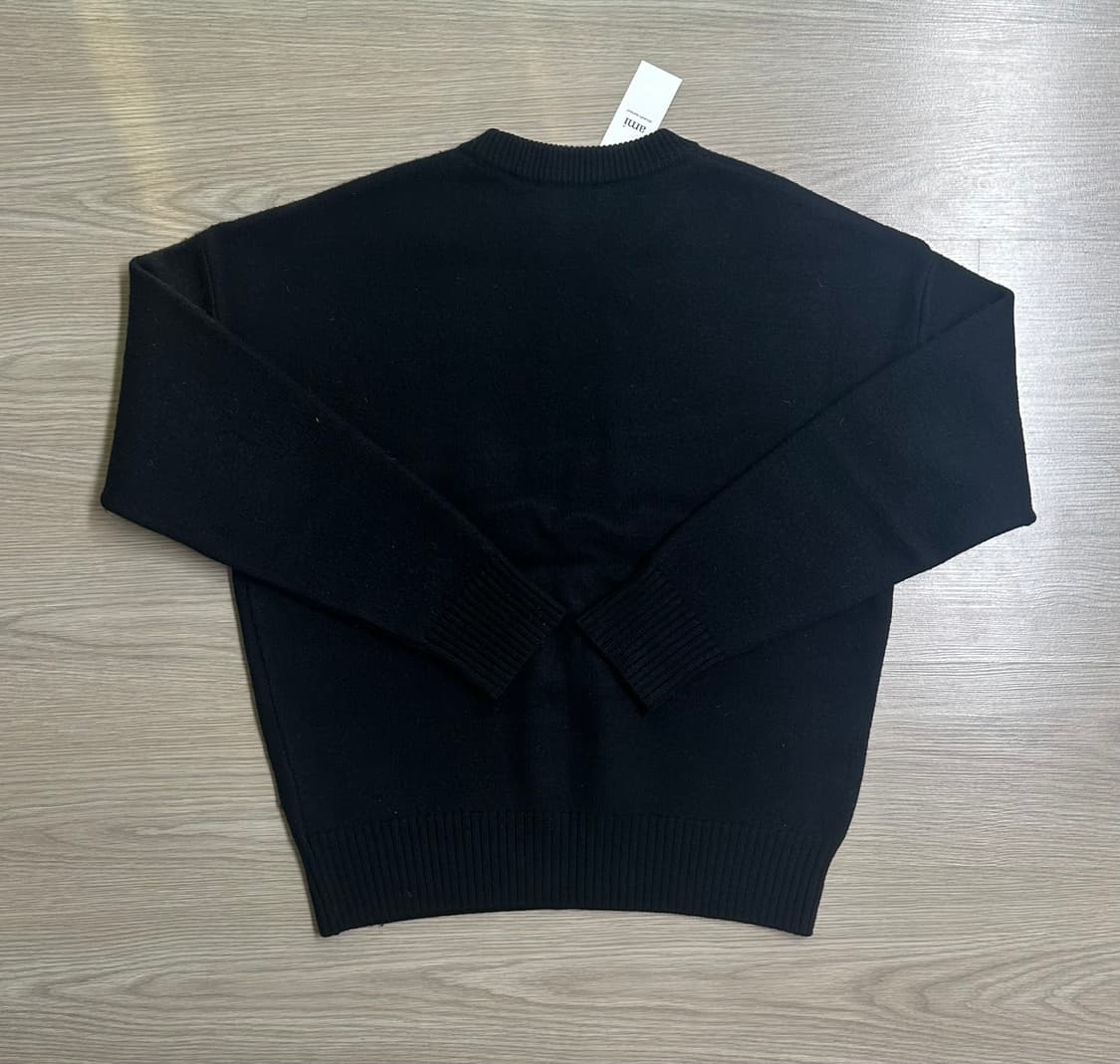 아미 빅 하트 로고 오버사이즈 니트 블랙 M 상품이미지2