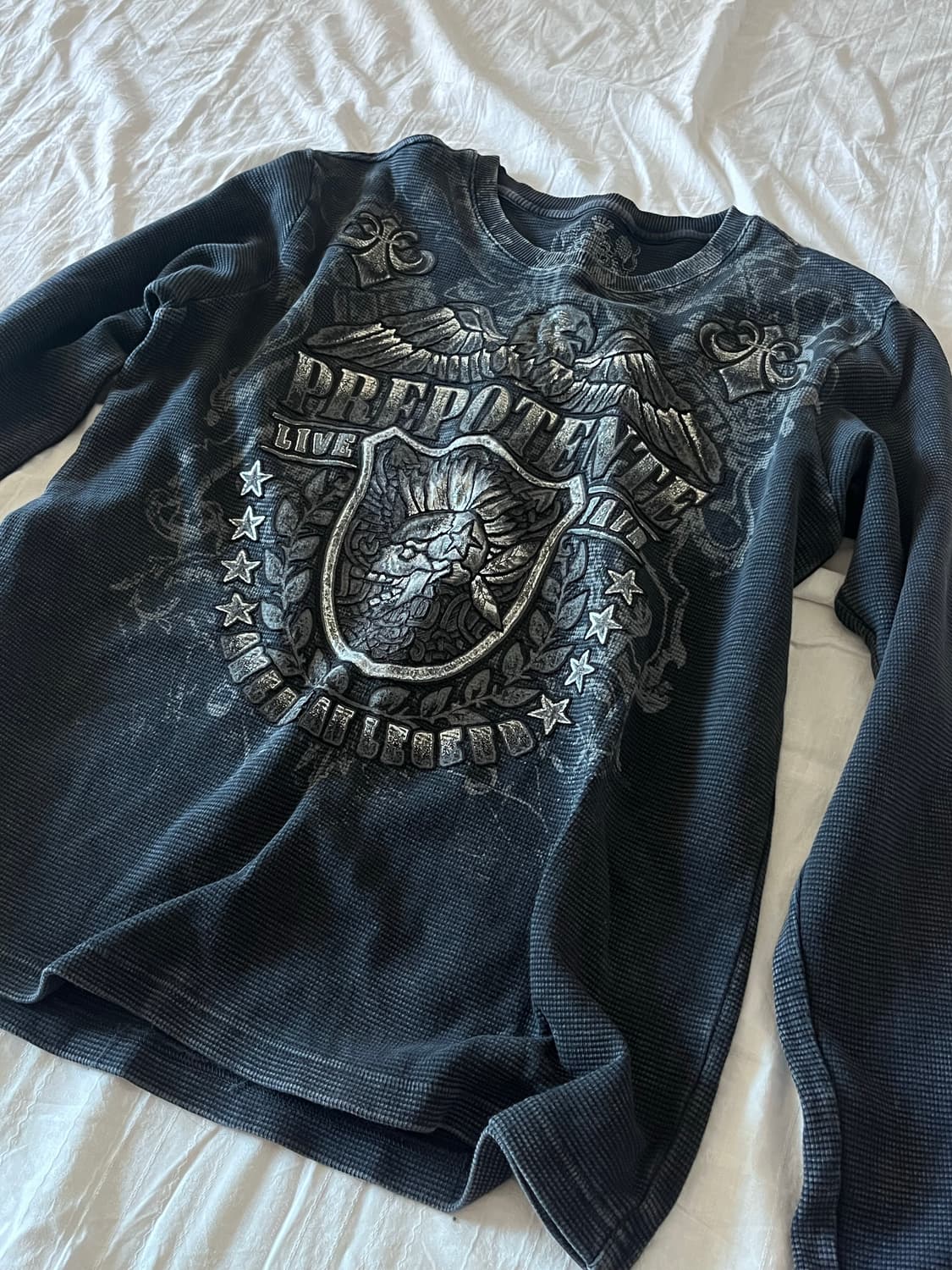 Prepotente gothic print long sleeve 상품이미지2