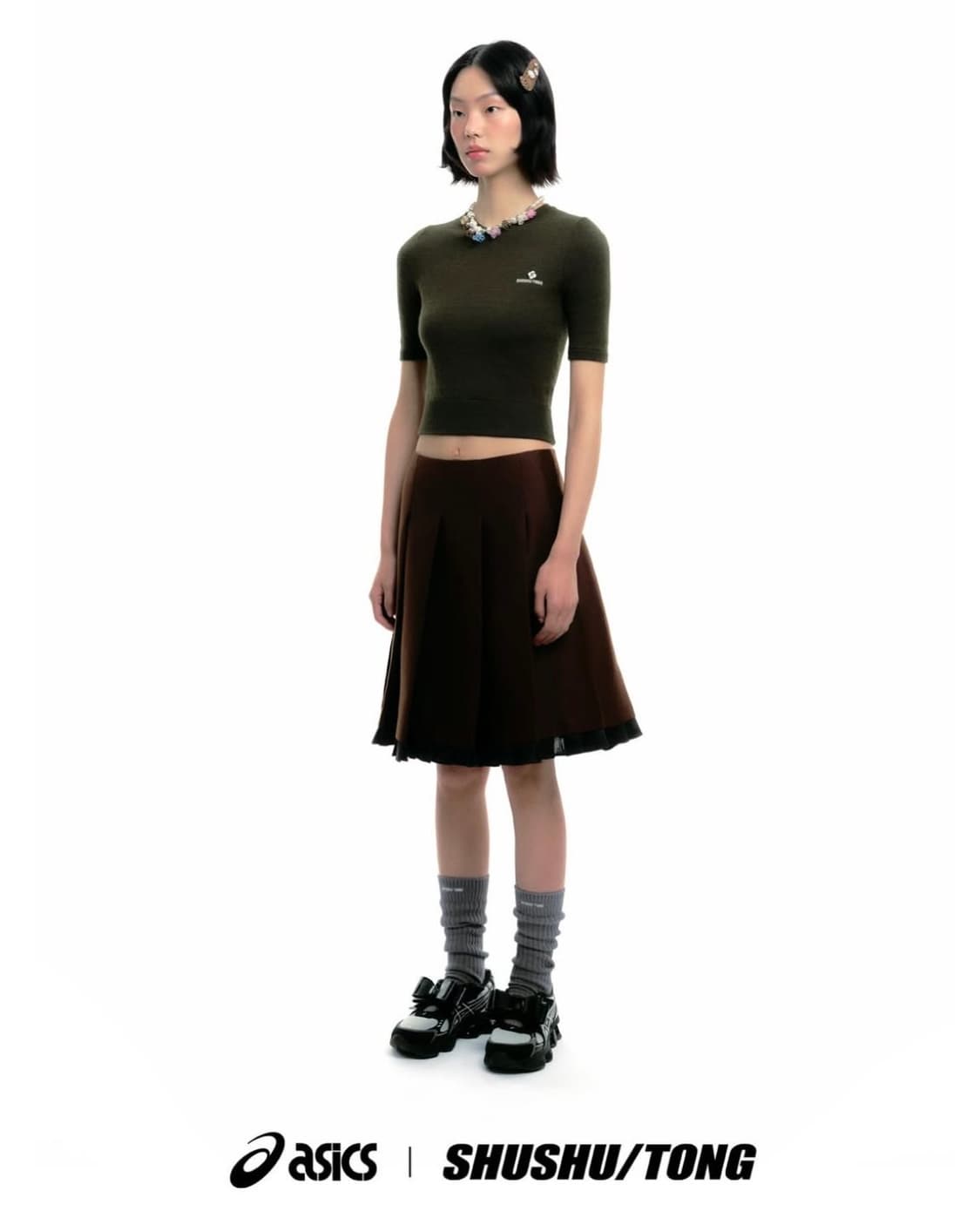 [235~260]슈슈통 x 아식스 젤 키네틱 플루언트 클라우드/블랙 상품이미지3