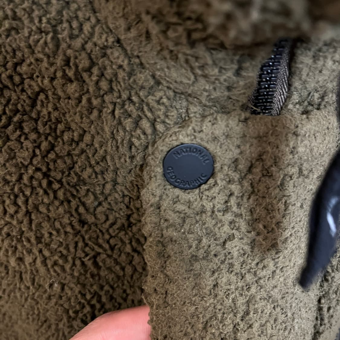 (L) 내셔널지오그래픽 뽀글이 롱 후리스 상품이미지4