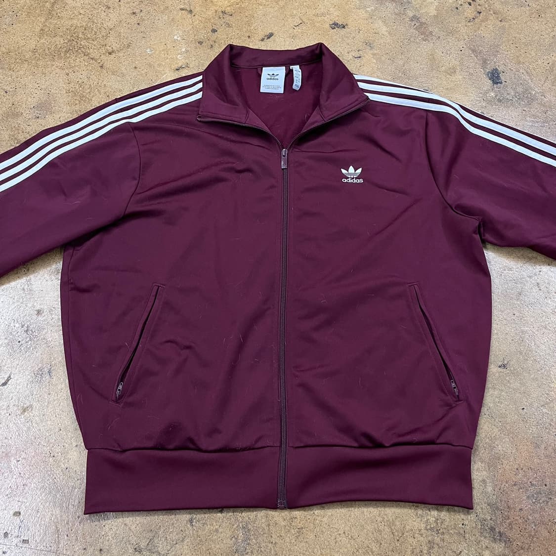 아디다스 파이어버드 버건디 져지 트랙탑 상품이미지3