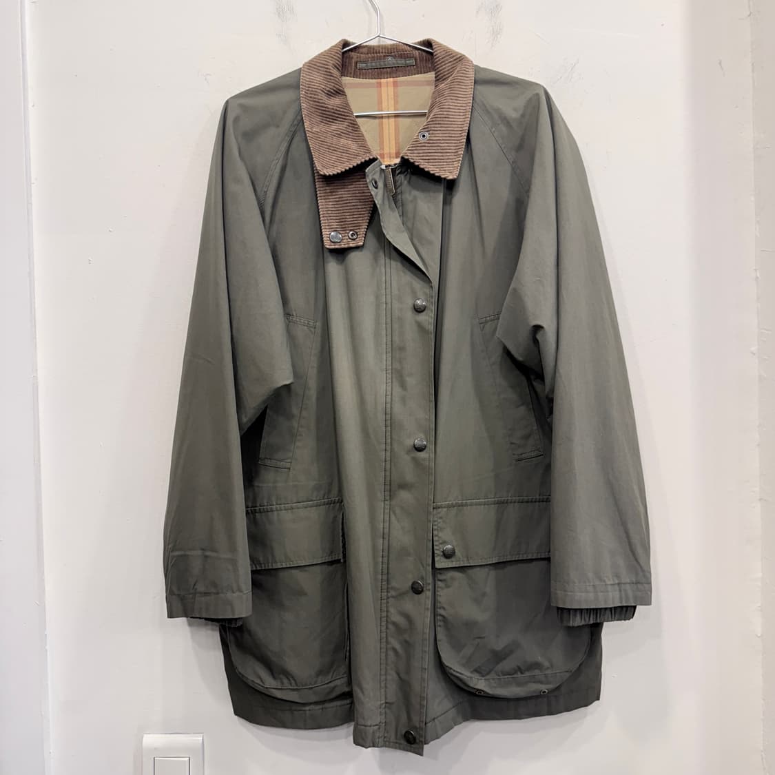 버버리 빈티지 코듀로이카라 워크자켓 상품이미지1
