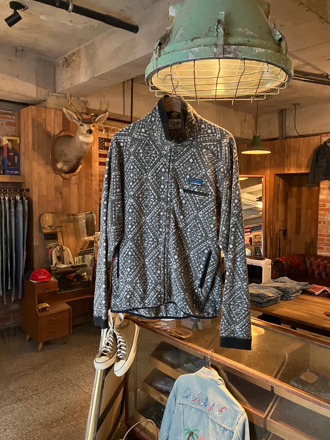 90s 빈티지 엘엘빈 플리스 집업 자켓 상품이미지1