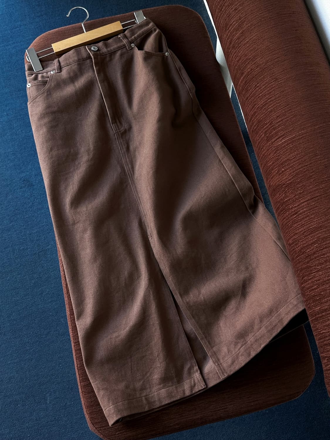 Cotton canvas mid silhouette skirt 상품이미지6